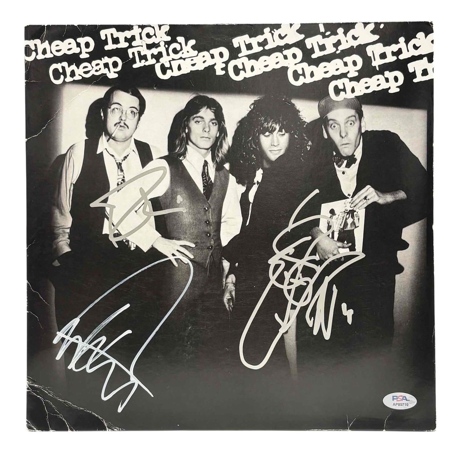 Cheap Trick Signed 1977 Self Titled Album Cover PSA Nielsen, Petersson, Zander (1 of 13)
