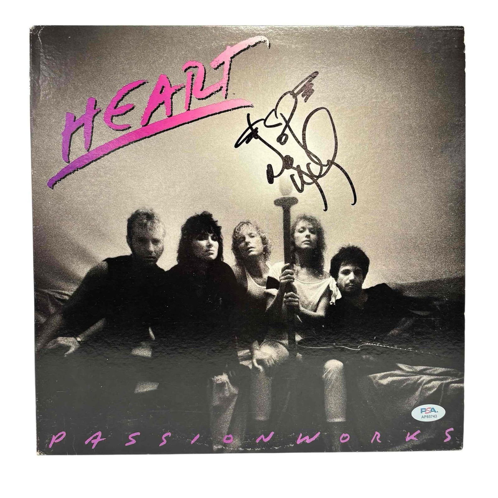 Nancy Wilson Autographed Heart Passionworks Album Cover PSA: Vinyl released in 1983 by Heart. Signed on the cover in black marker by Nancy. A core part of the band's success, Nancy was inducted into the HOF in 2013. PSA certified.