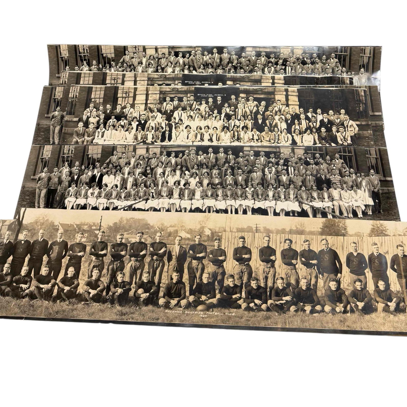 1924 Ravenna Football Panoramic Photo + Others (1 of 20)