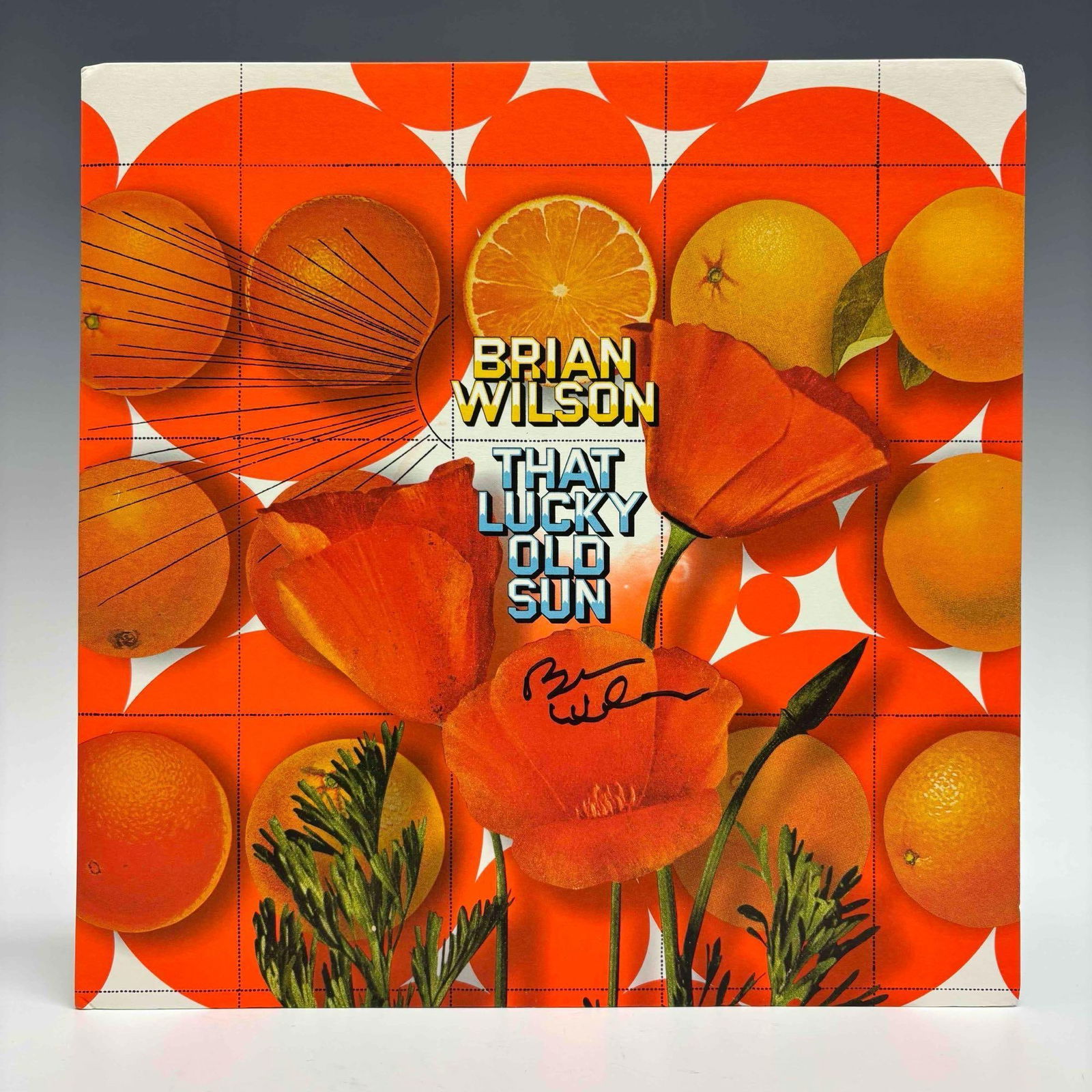 Brian Wilson Autographed That Lucky Old Sun Vinyl Record Album Cover JSA (1 of 7)
