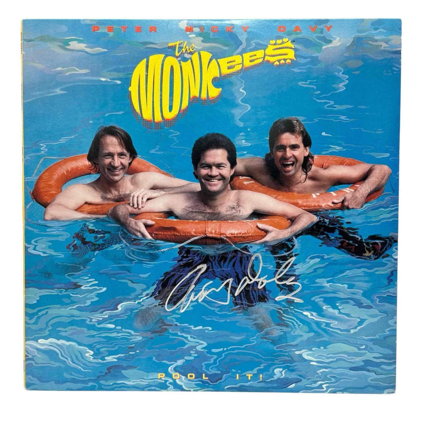 Mickey Dolenz Autographed Monkees Pool It Album Cover Vinyl (1 of 5)