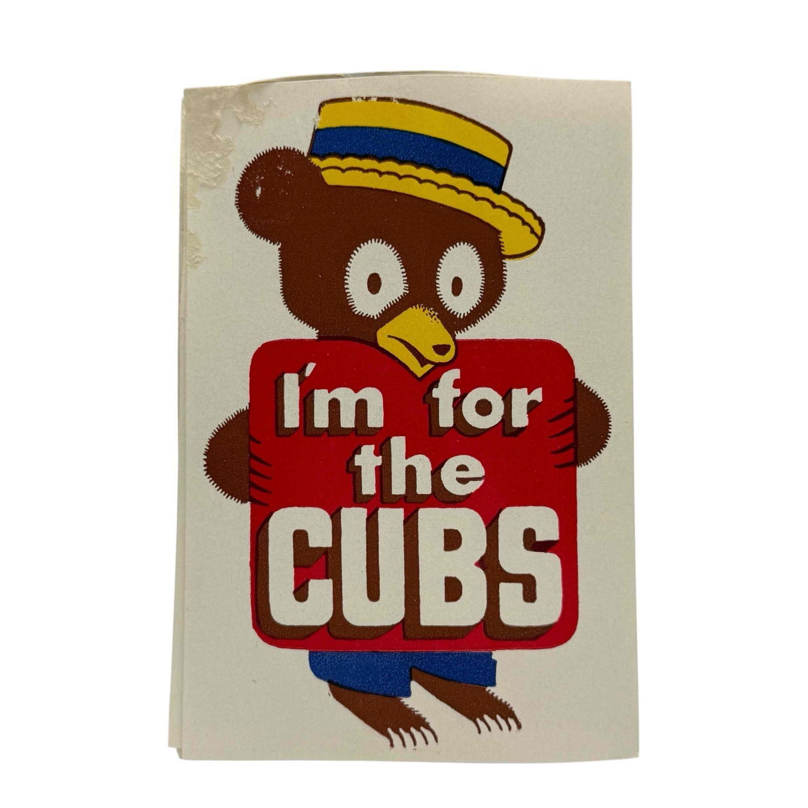 Group of Vintage Chicago Cubs Decal Stickers (1 of 8)