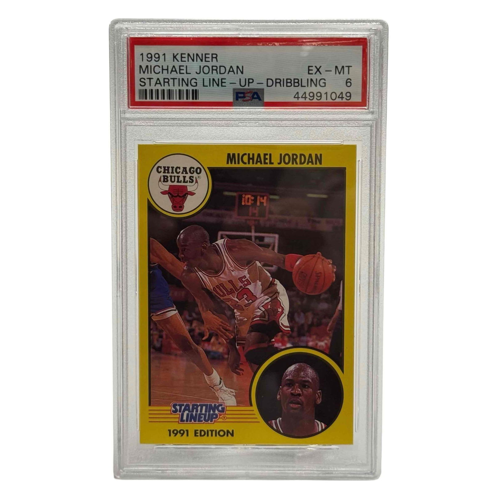 1991 Kenner Starting Lineup Michael Jordan PSA 6 Dribbling (1 of 8)