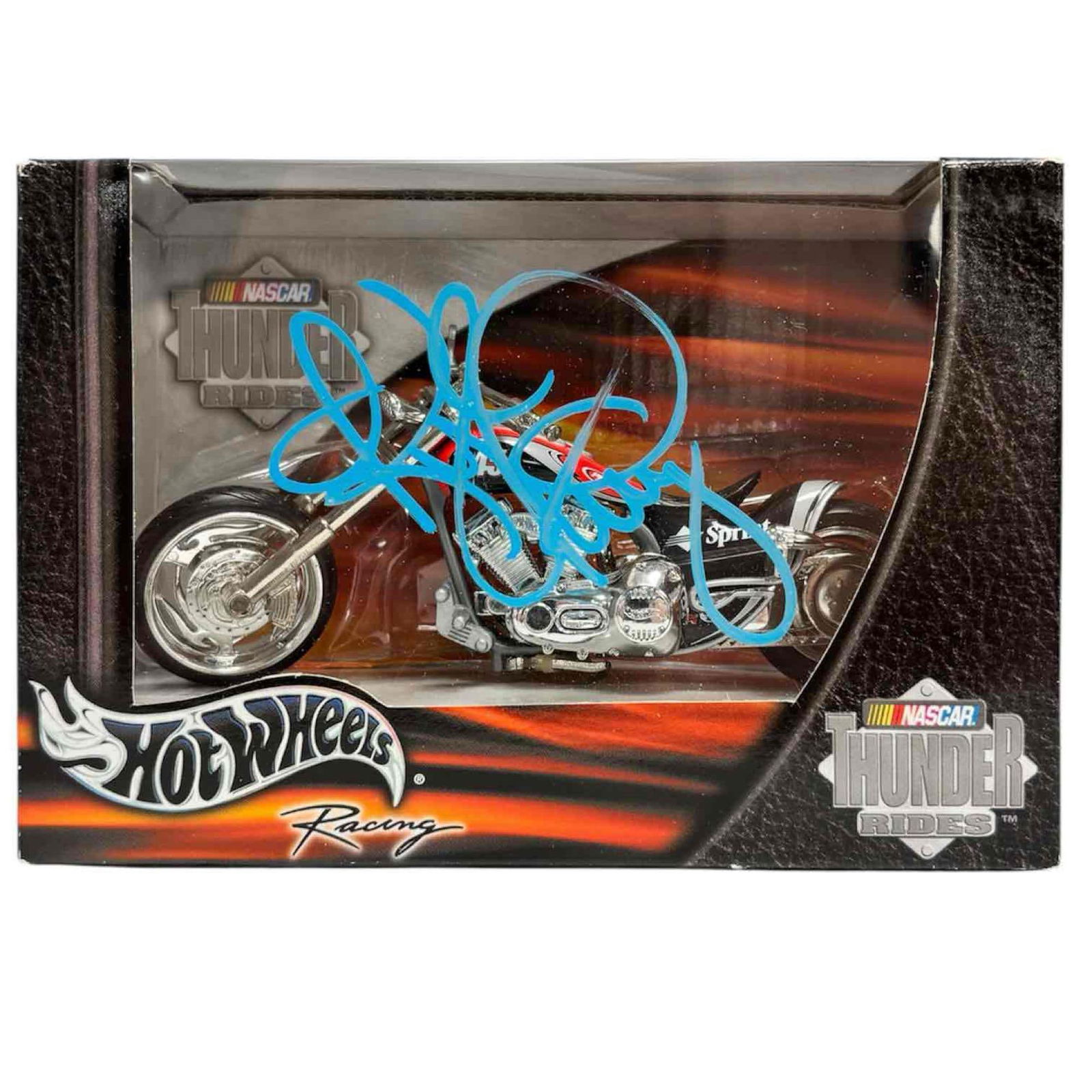 Kyle Petty Autographed Hot Wheels 1:18 Scale Motorcycle Box JSA (1 of 8)