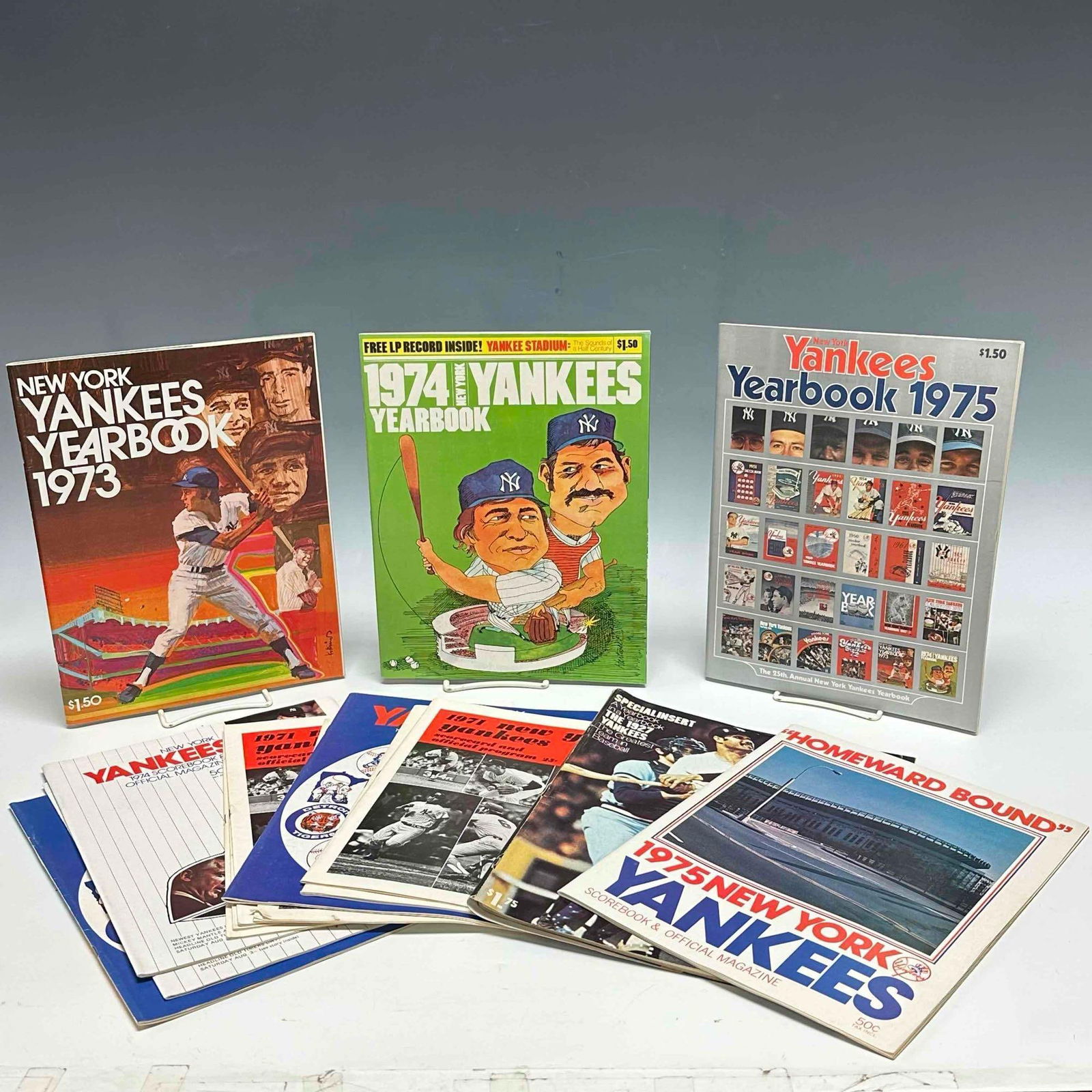 Collection of 1970's New York Yankees Programs and Yearbooks (1 of 16)