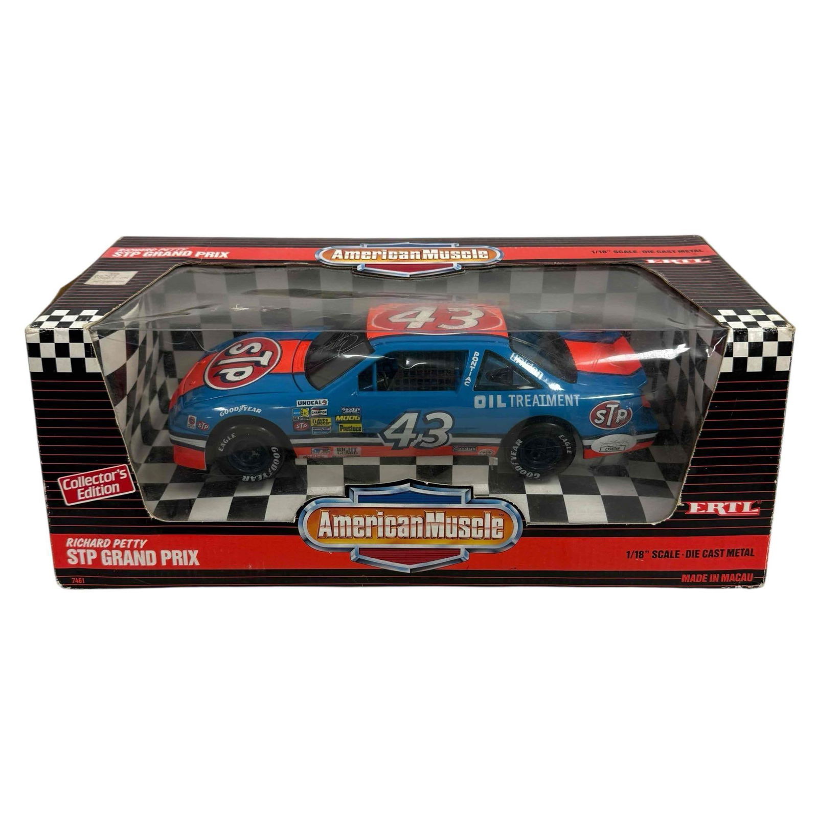 Richard Petty Signed 1/18 Diecast Car STP Grand Prix Collector's Edition JSA (1 of 19)