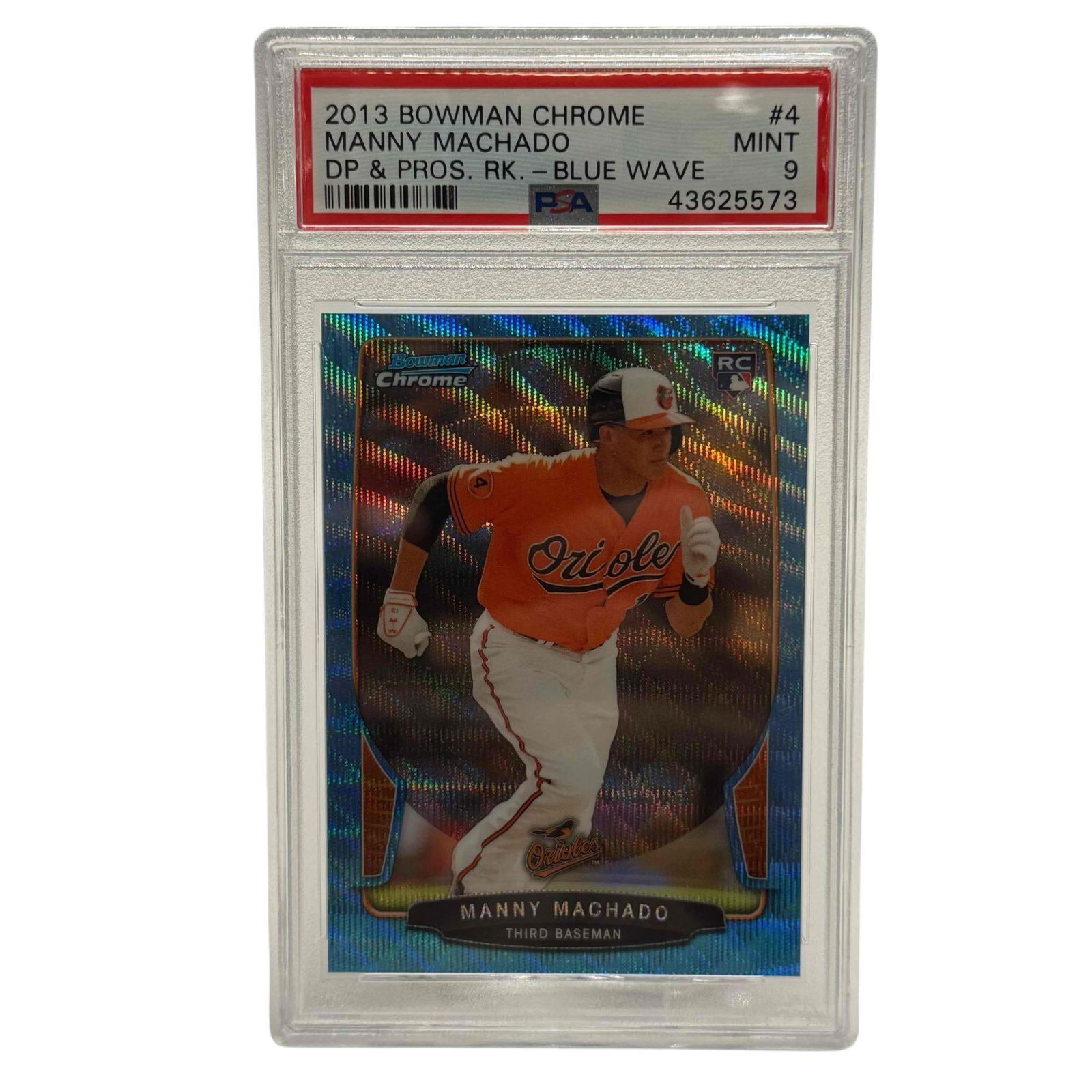 2013 Bowman Chrome Blue Wave #4 Manny Machado Rookie PSA 10 (1 of 9)