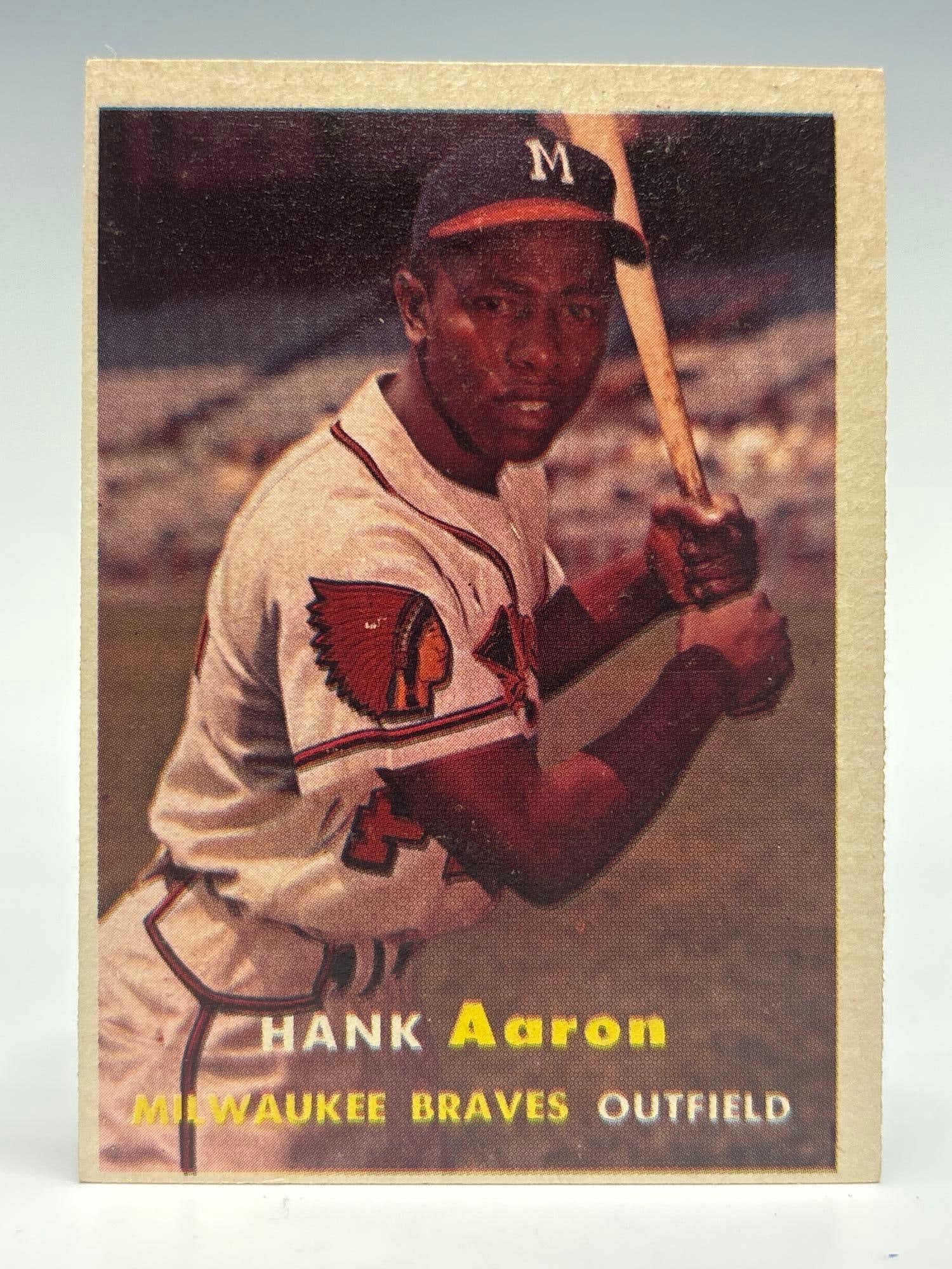1957 Topps #20 Hank Aaron Braves (1 of 4)