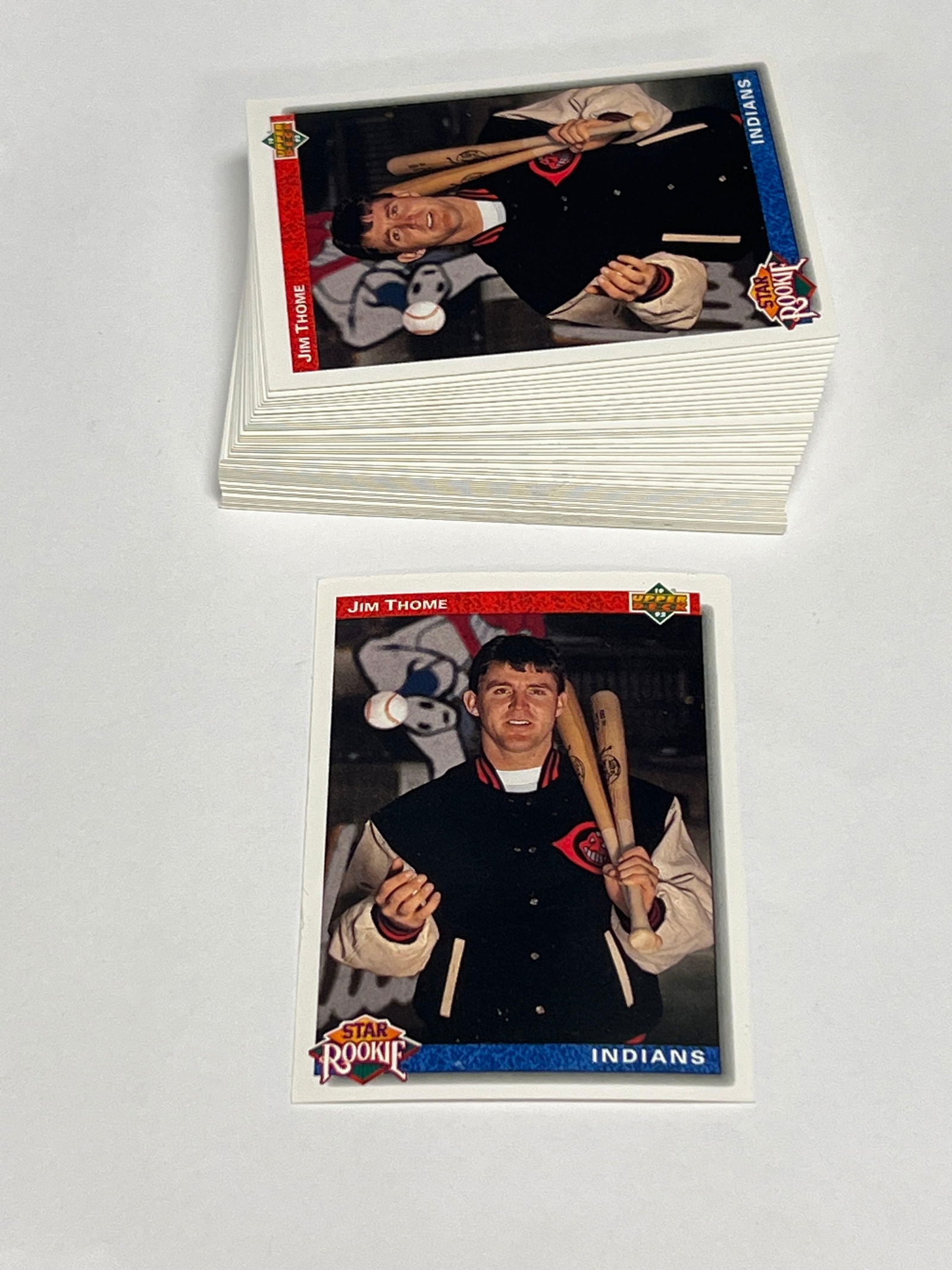 (50) Jim Thome Rookie Cards 1992 Upper Deck Star Rookie (1 of 2)