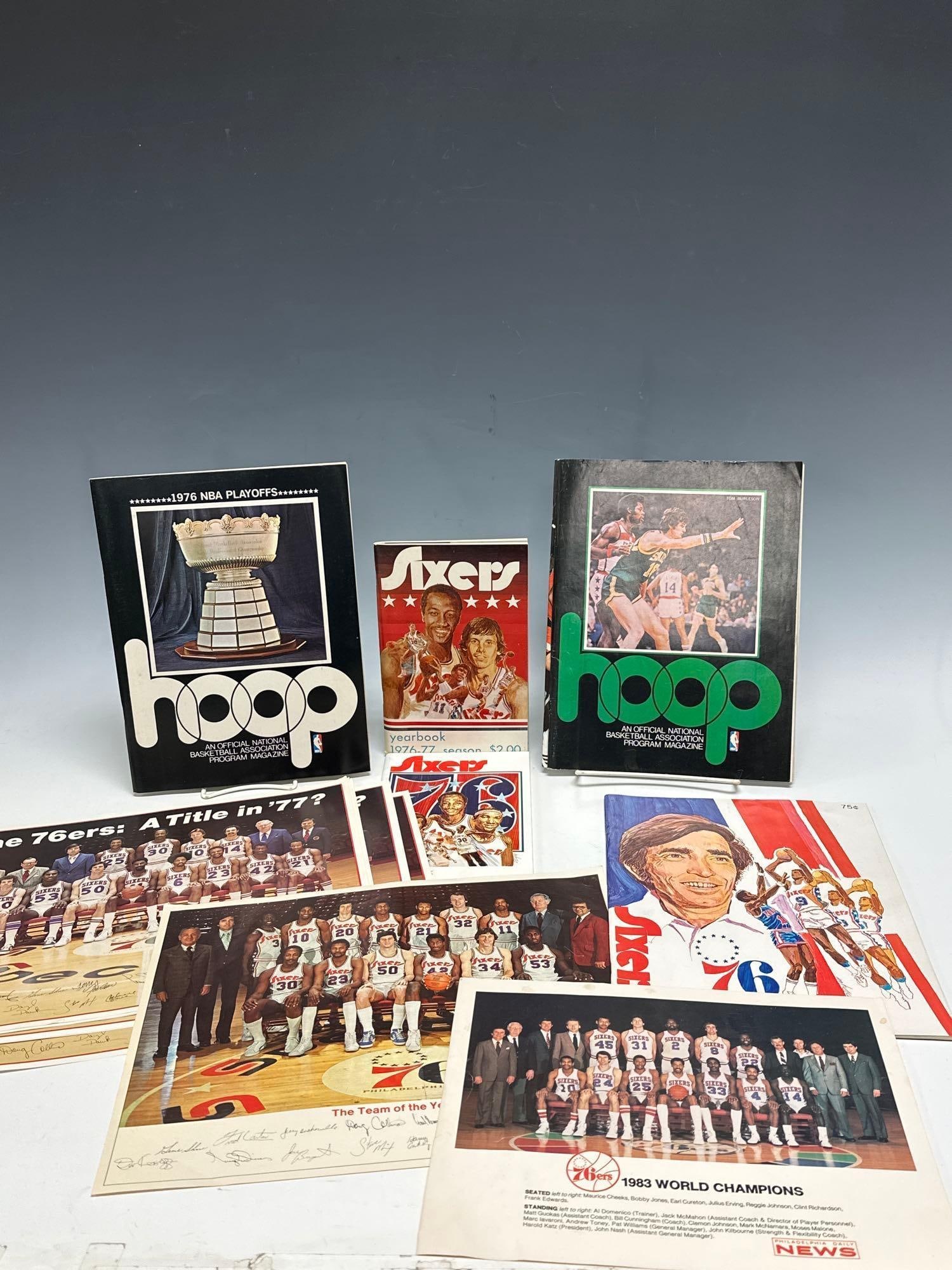 Collection of Philadelphia 76ers Programs, Publications and More!: Great collection from days gone by with a focus on the 1970's.