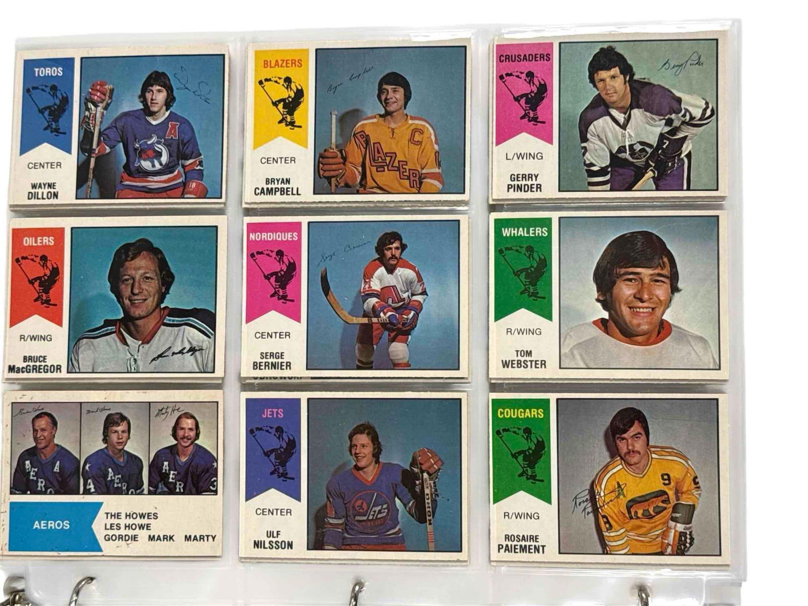 1974 O-Pee-Chee WHA Hockey Complete Set + Partial Set (1 of 18)