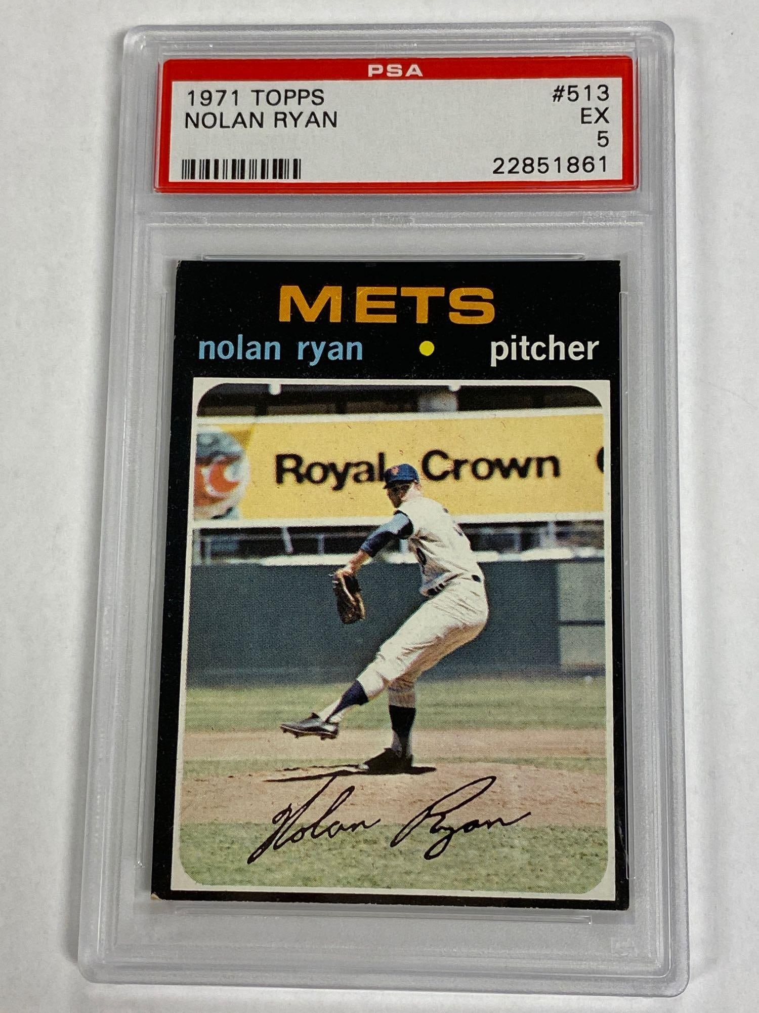1971 Topps Baseball #513 Nolan Ryan PSA 5 (1 of 9)