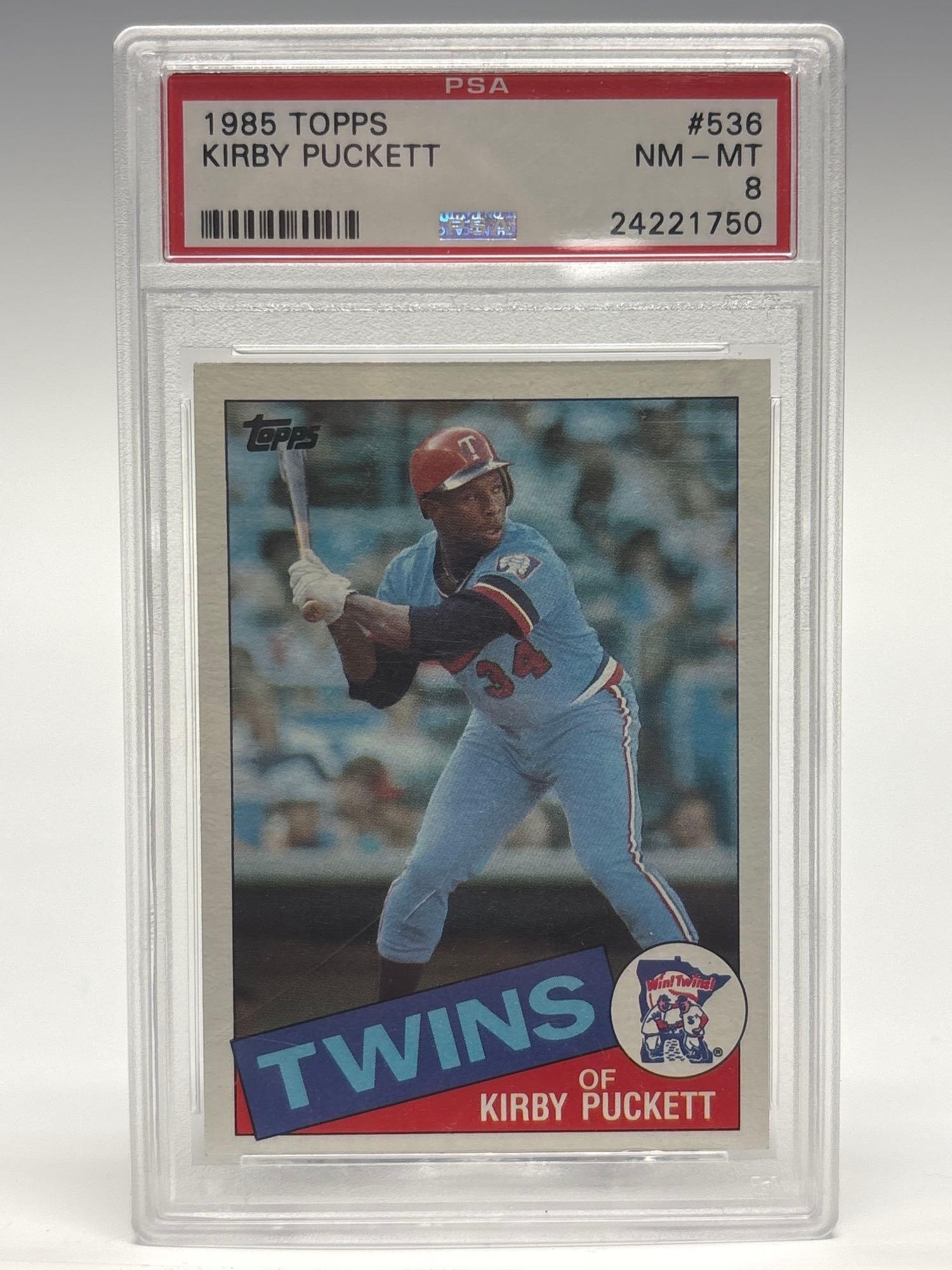 1985 Topps #536 Kirby Puckett Rookie Card PSA 8 (1 of 4)