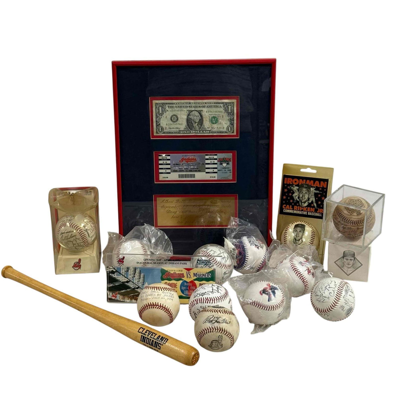 Cleveland Indians Related Collectibes Lot (1 of 20)