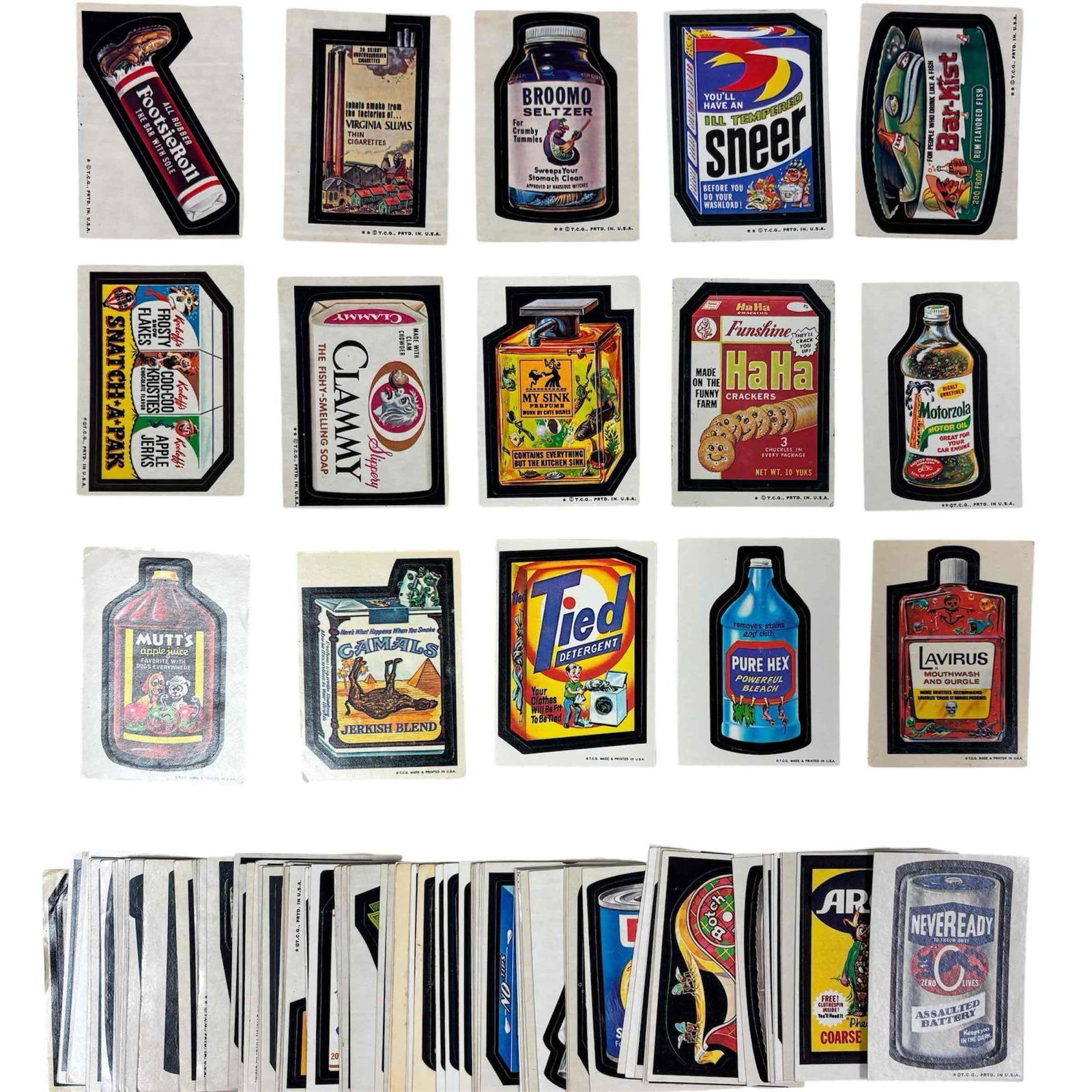 Topps 1970's Wacky Packages Card Lot 100+ (1 of 5)