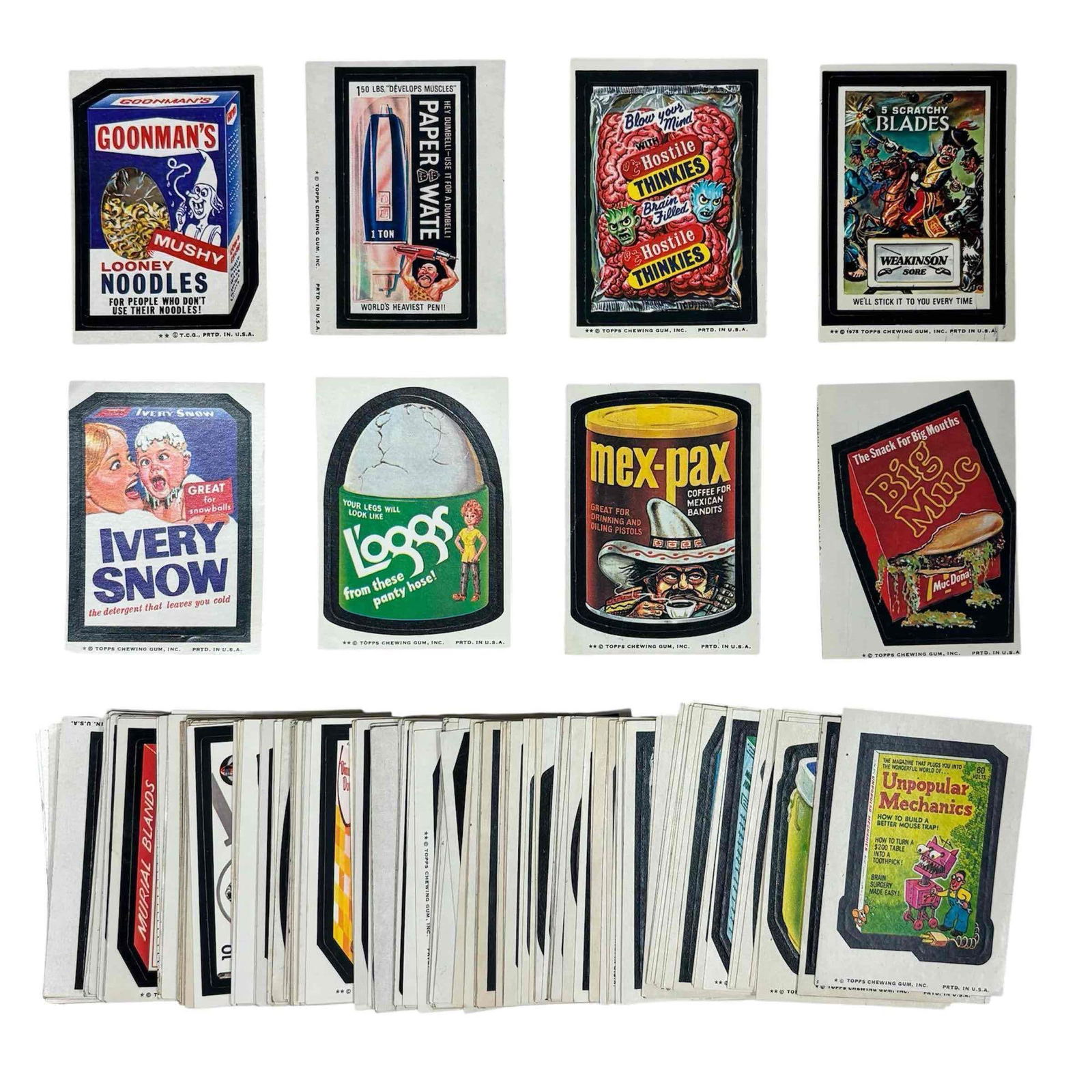 1970's Wacky Packages Card Lot (150)+ (1 of 5)