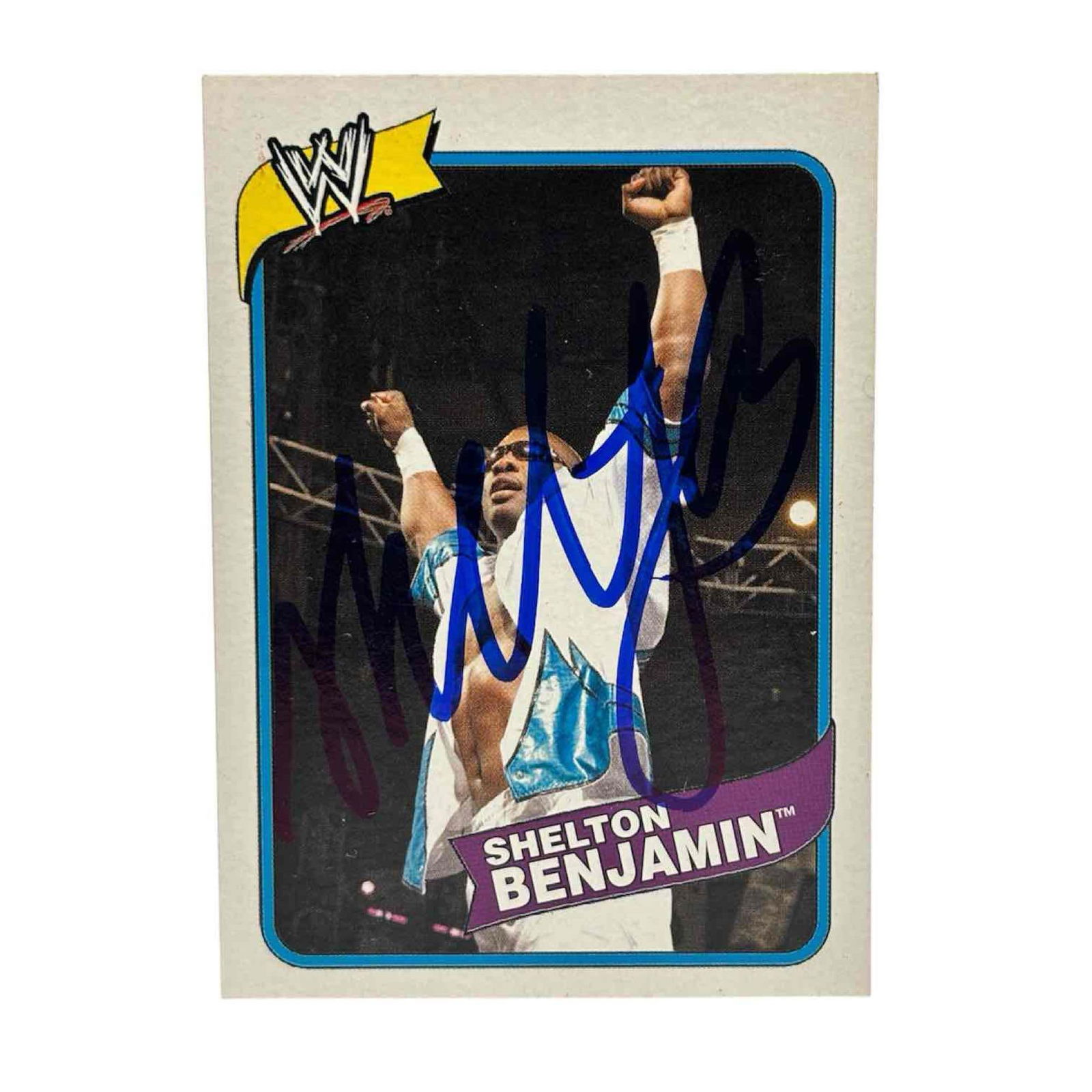 Shelton Benjamin Autographed WWE Heritage III Card JSA (1 of 5)