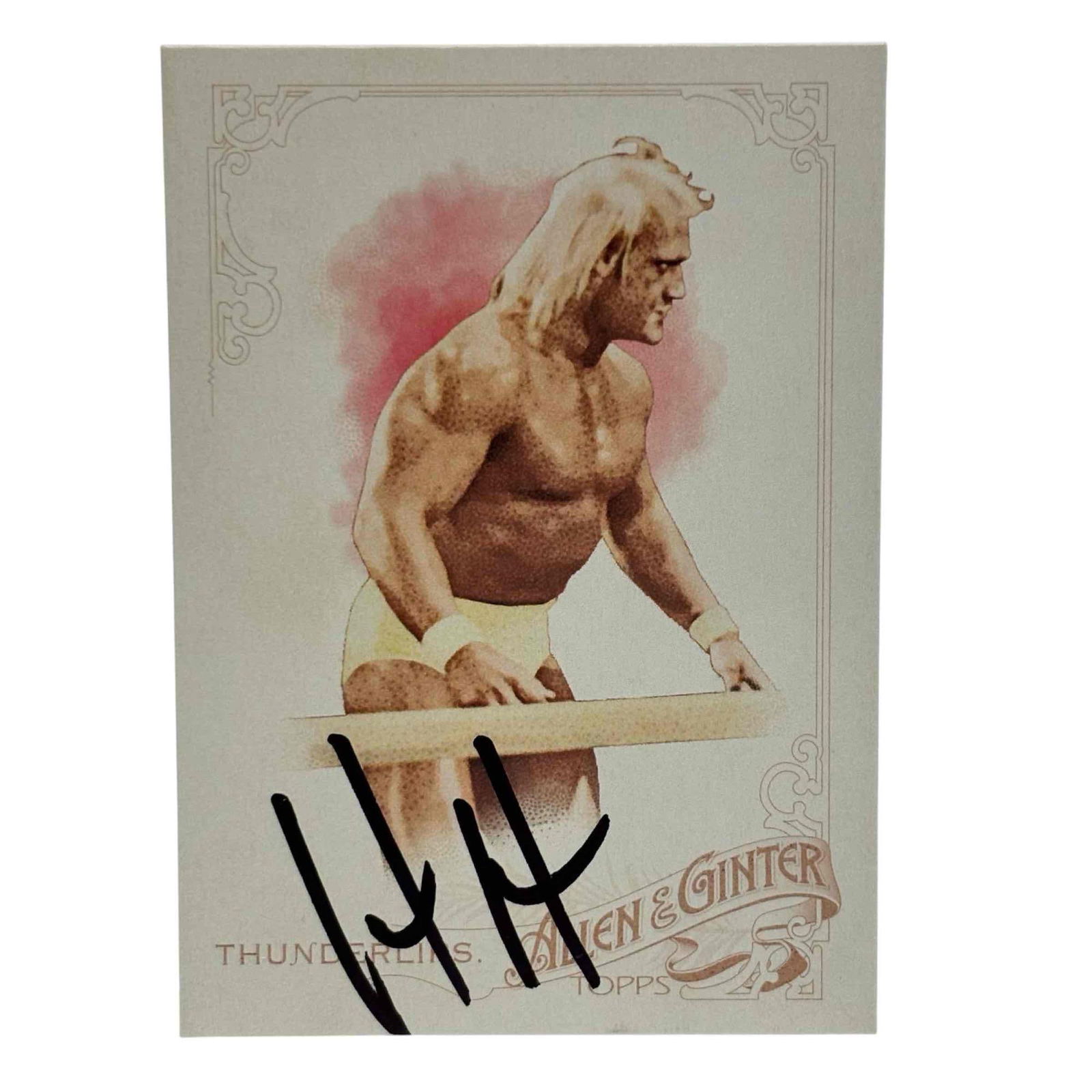 Hulk Hogan Autographed 2015 Allen & Ginter #225 Thunderlips Card (1 of 9)
