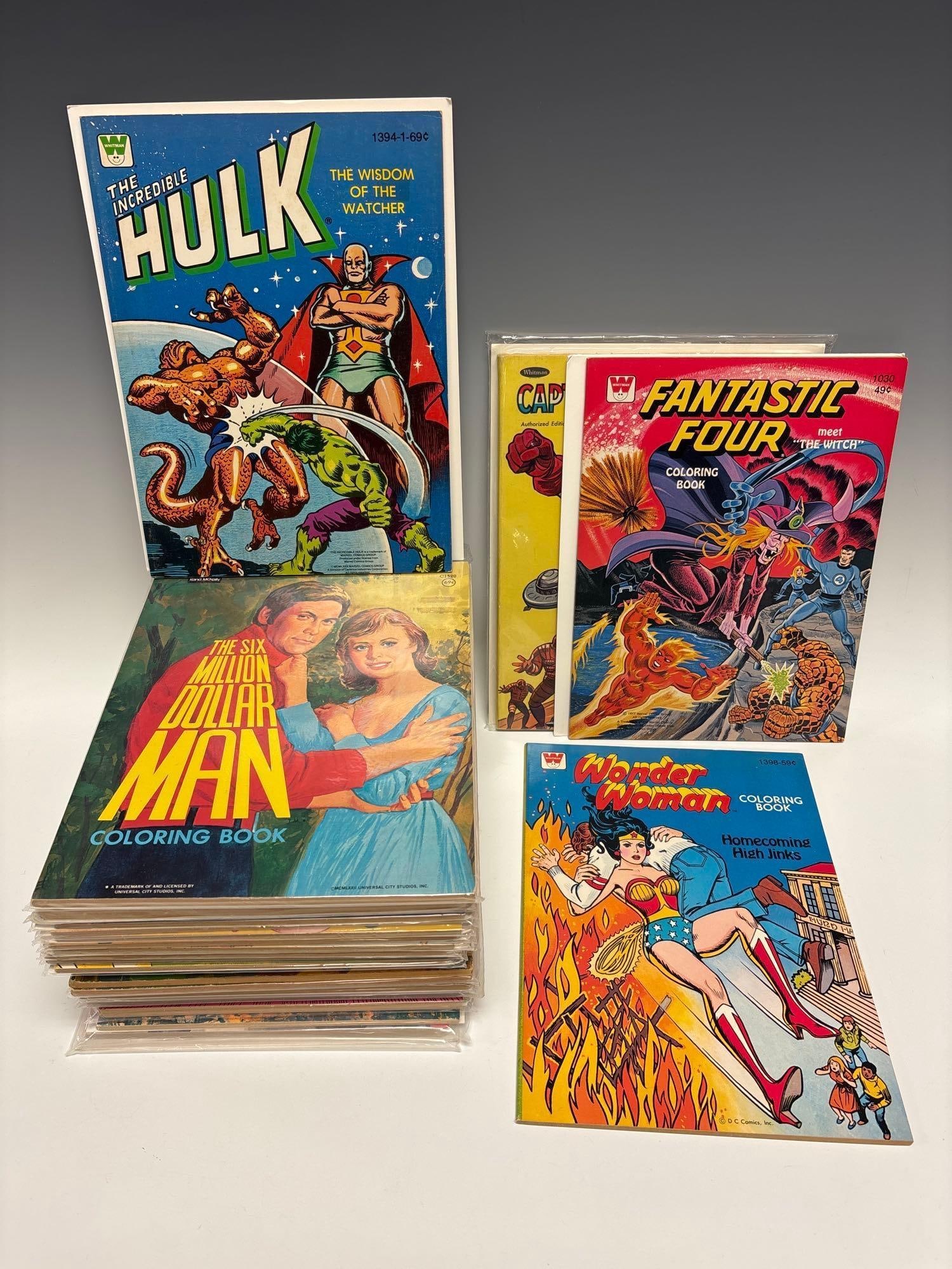 Vintage Unused Comic Coloring Books Marvel D.C. and More (26) (1 of 9)