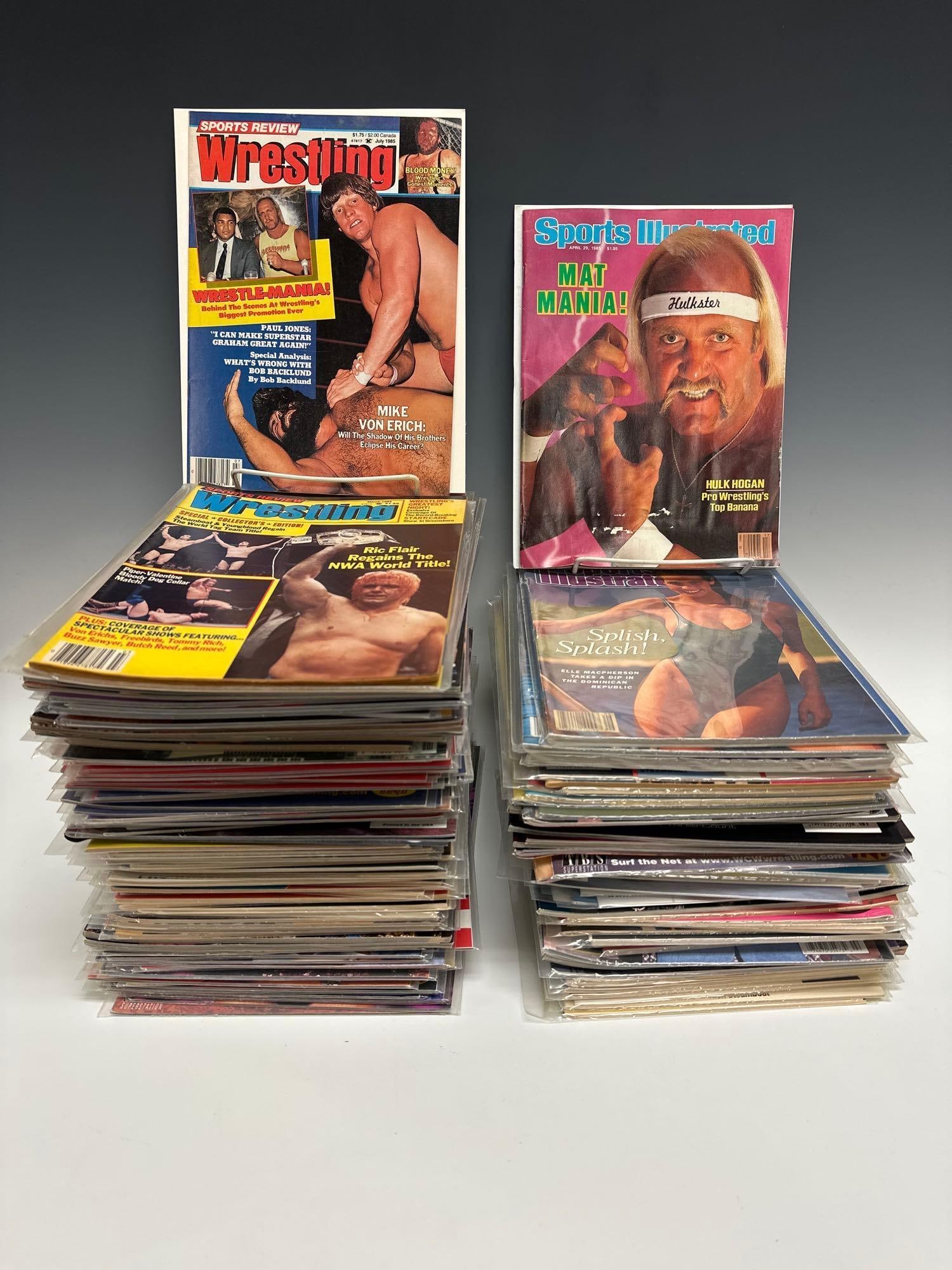 Large Collection of 1980's to Early 2000's Wrestling Magazines 120+ (1 of 8)