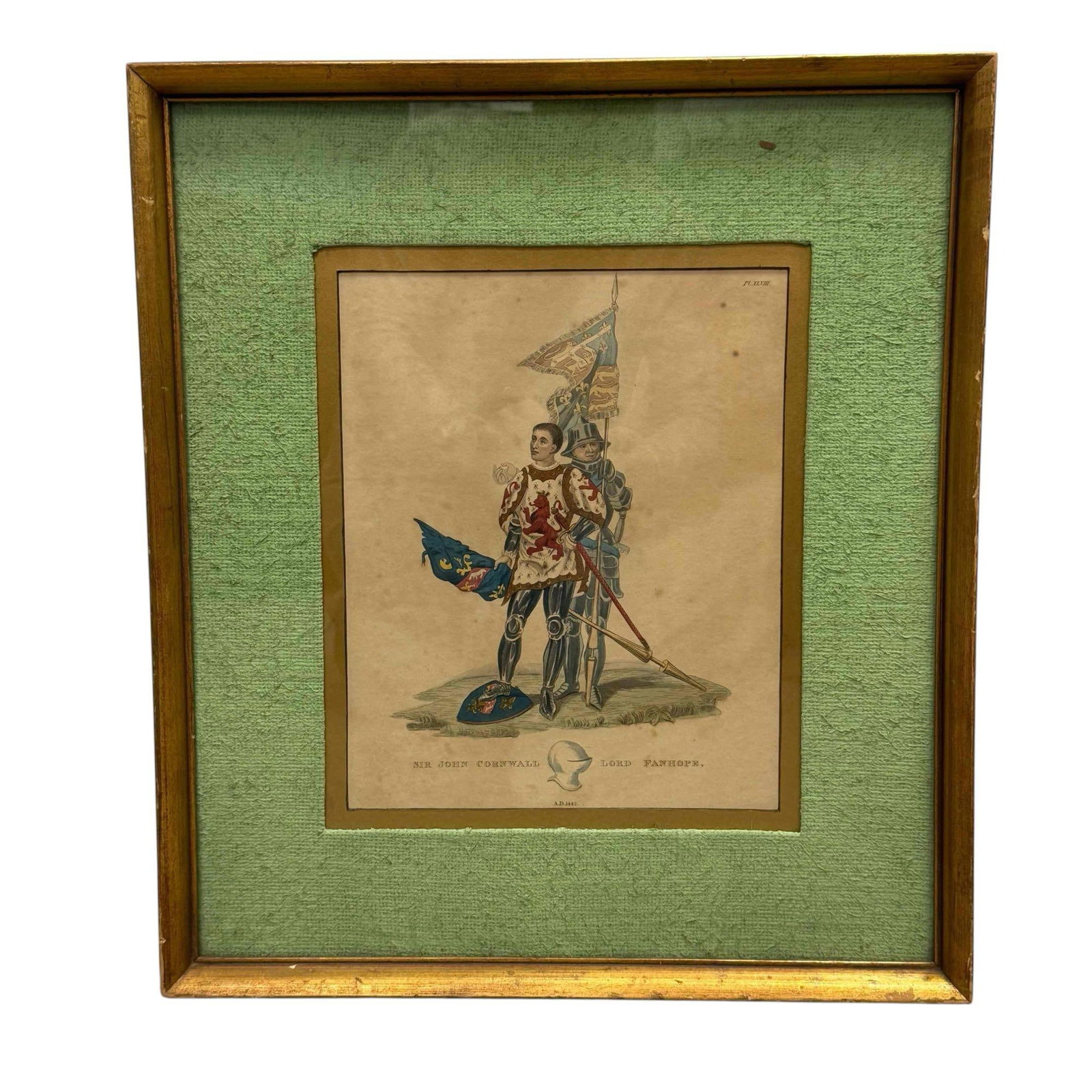 19th Century Meyrick's Hand Colored Print of Ancient Armor (1 of 20)
