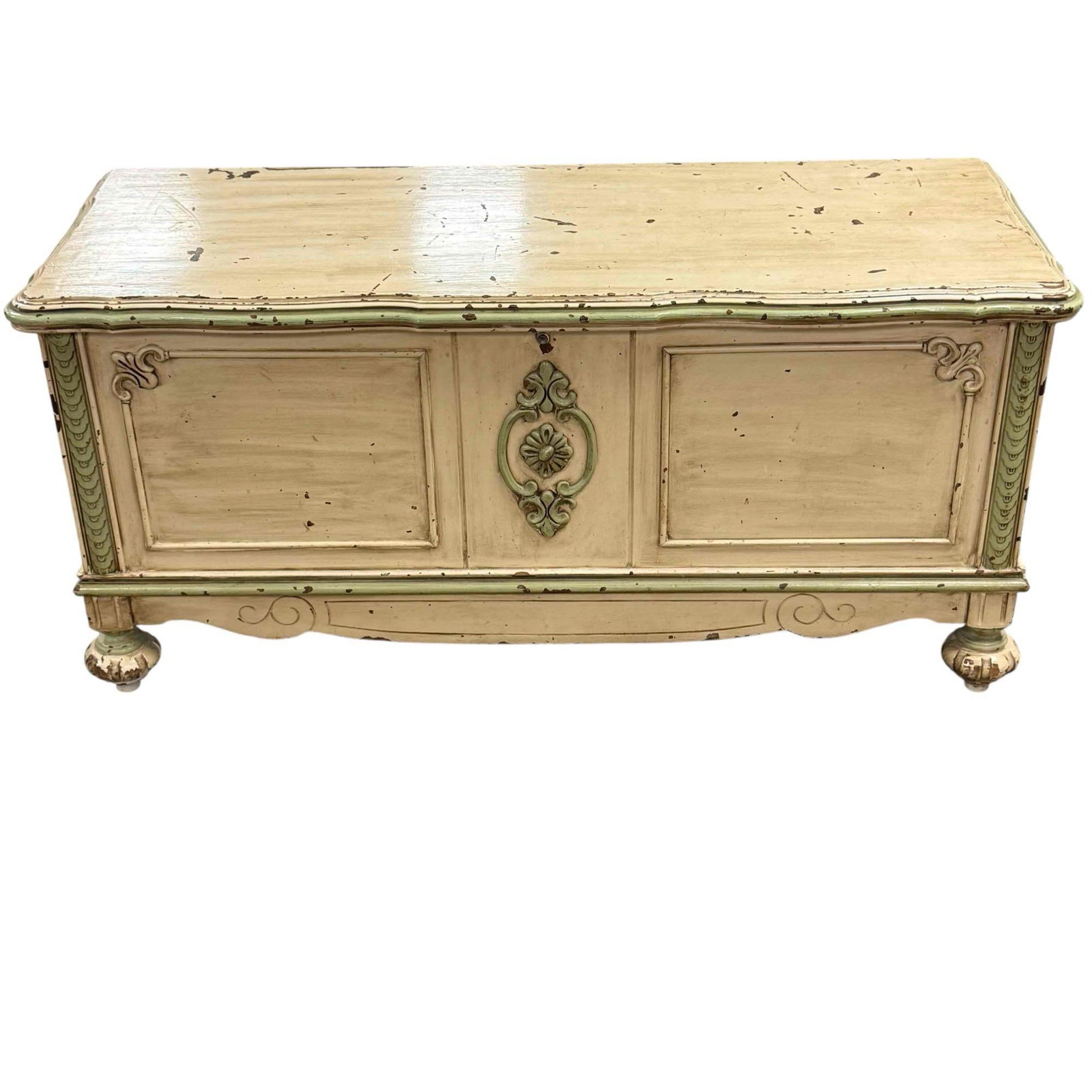 Country Cottage Painted Cedar Chest (1 of 18)