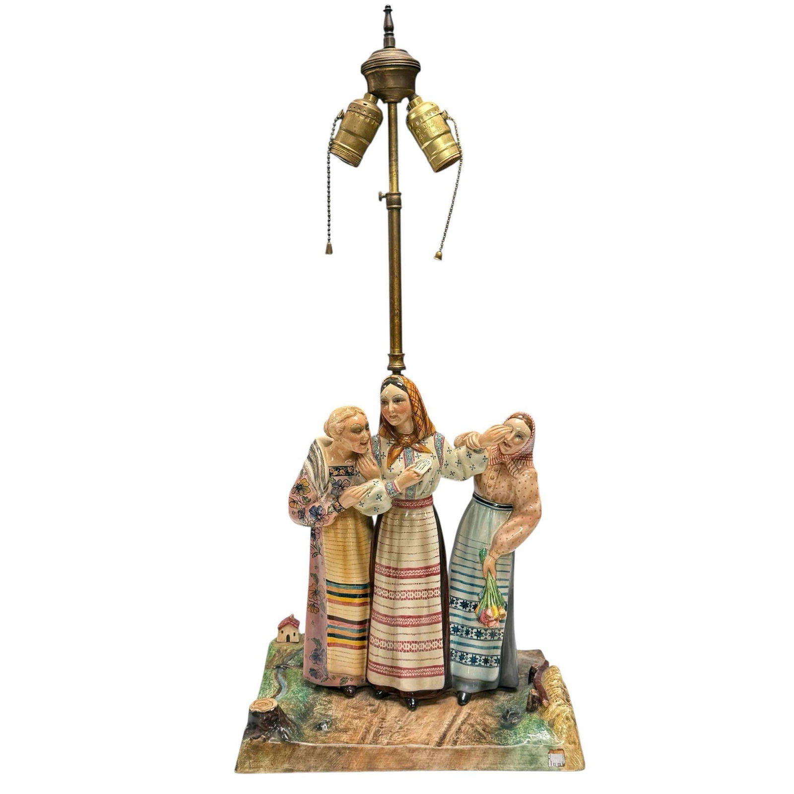 Capodimonte "Rivelazione" Italian Porcelain Figural Lamp (1 of 20)