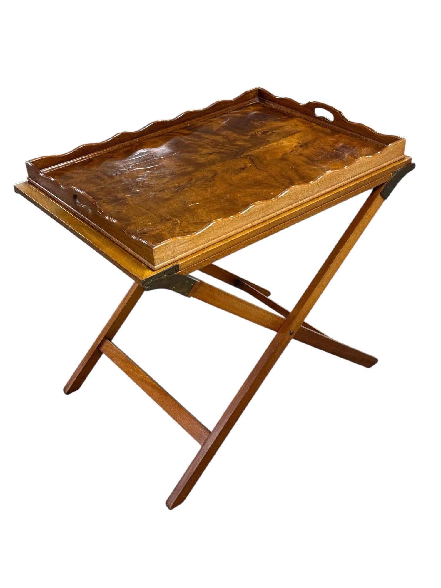 Baker Furniture Mahogany Campaign Butler's Tray Table (1 of 20)