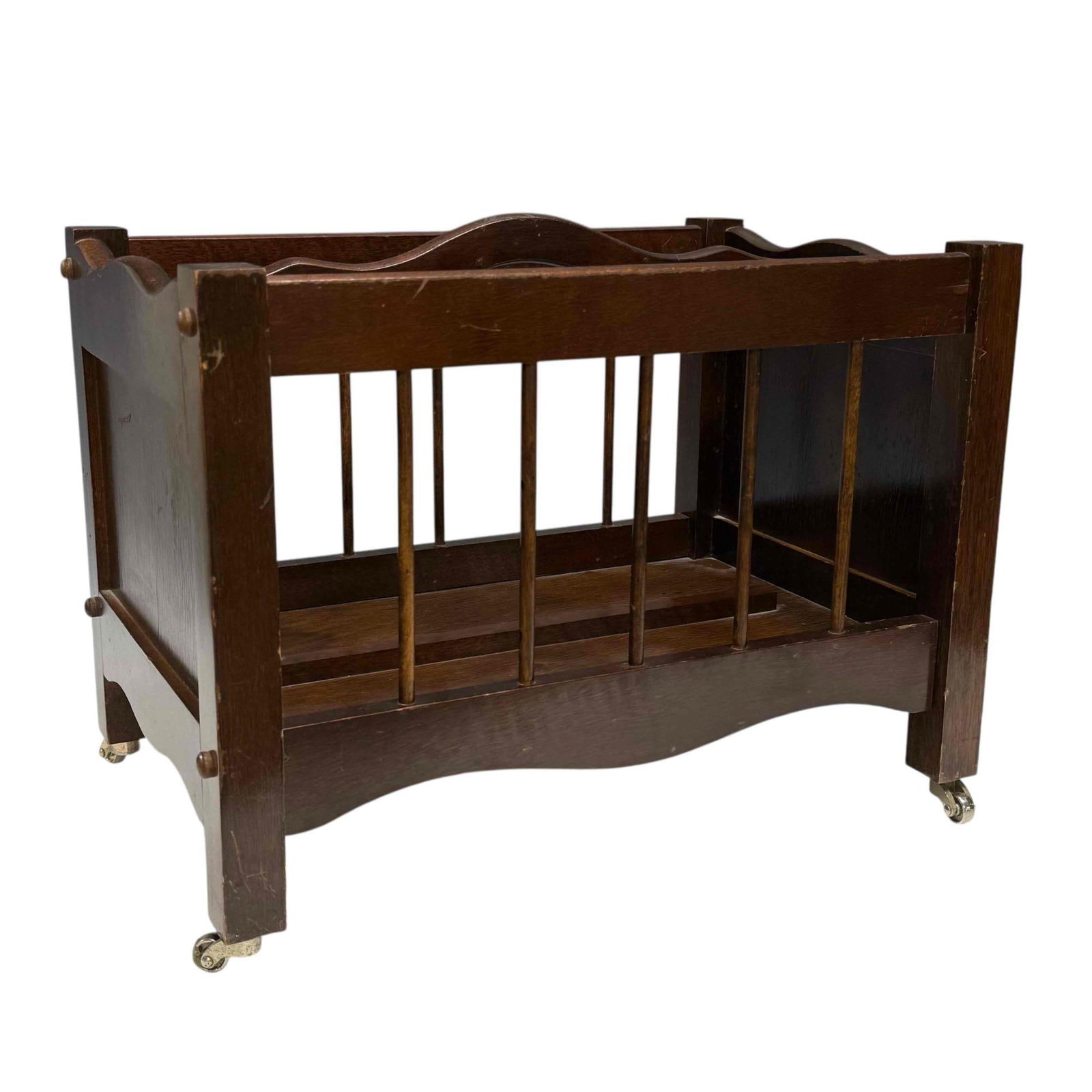 20th Century Mahogany Canterbury on Castors (1 of 13)