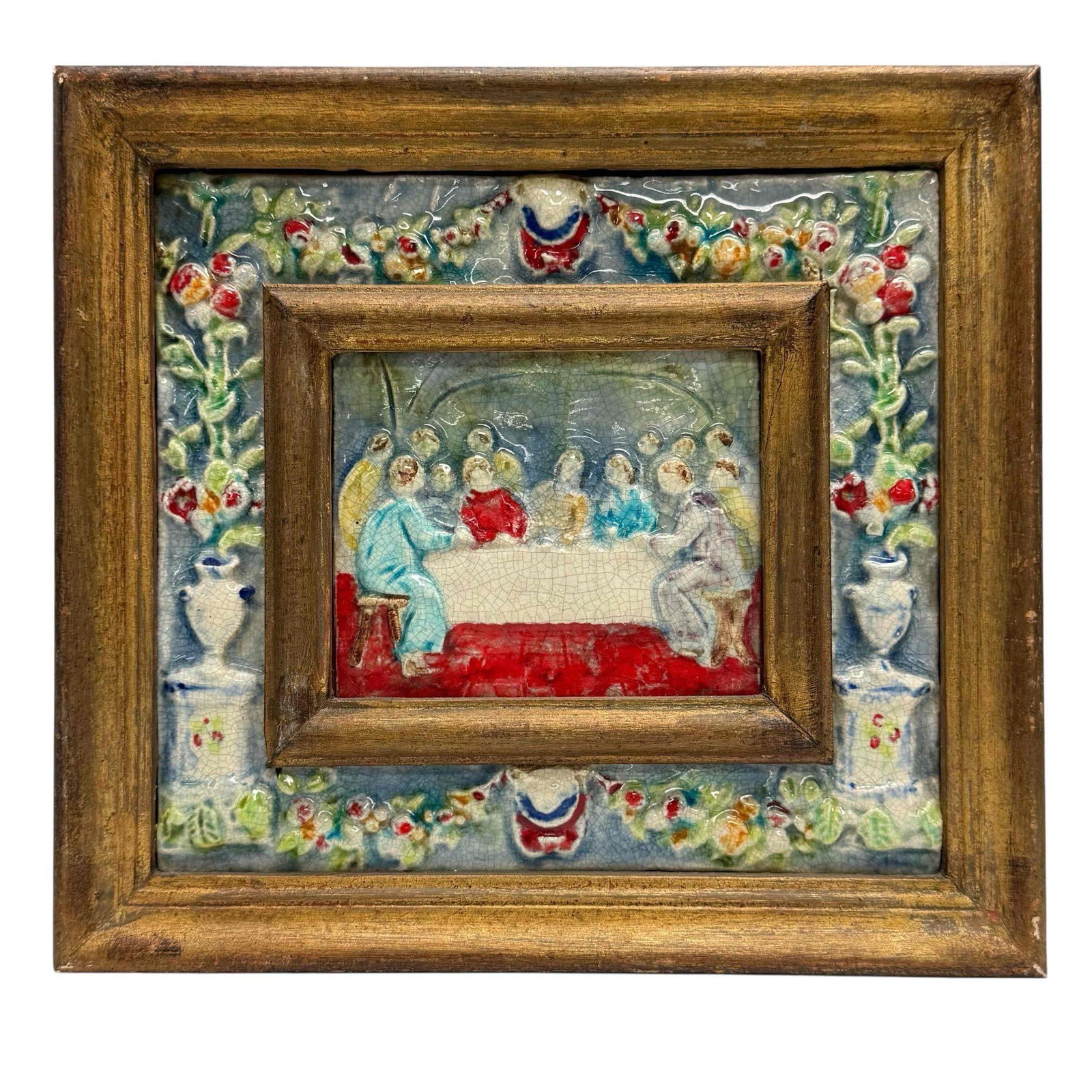 The Last Supper Glazed Ceramic Tile Wall Plaque (1 of 11)