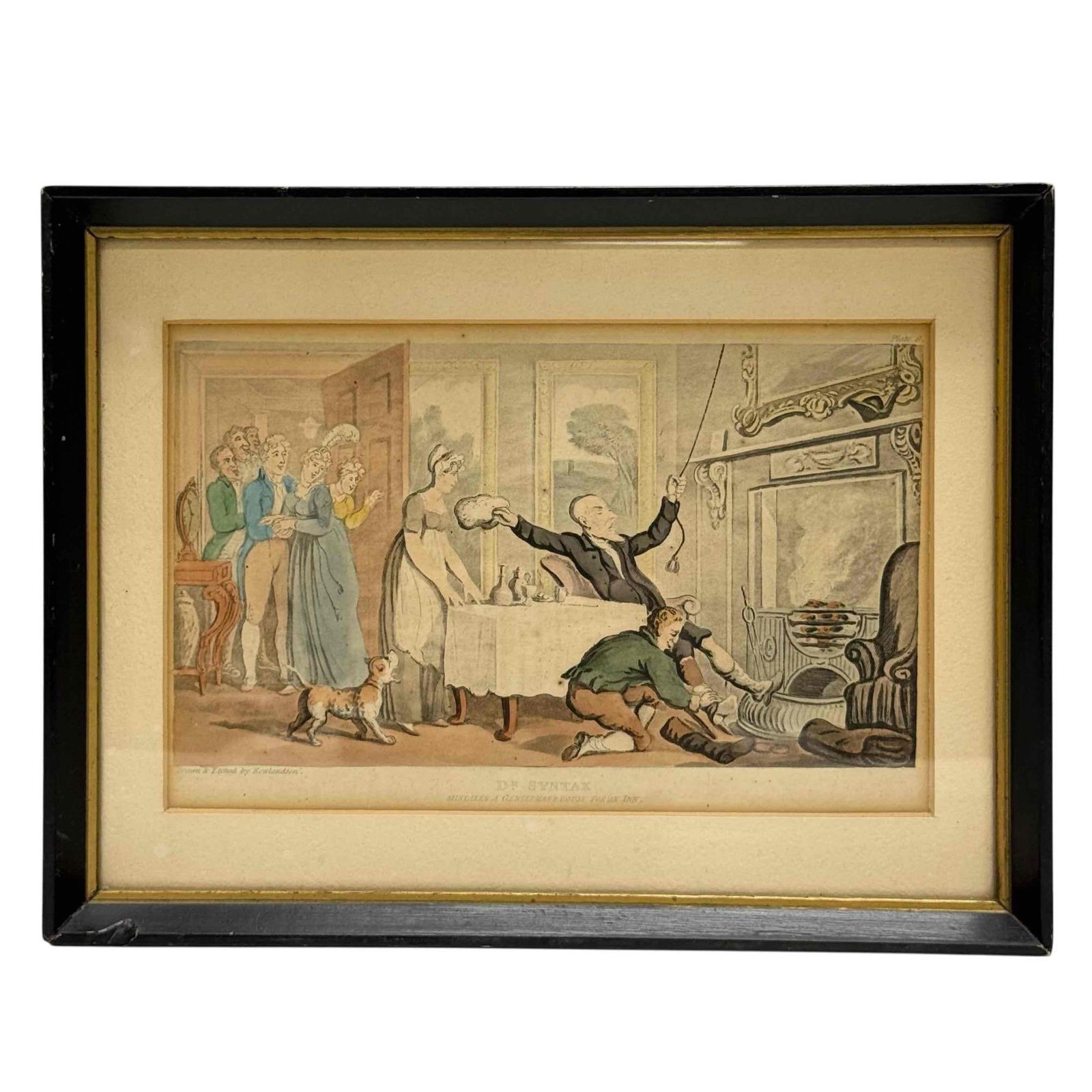 Circa 1814 Original Hand Colored Etching Dr. Syntax (1 of 10)