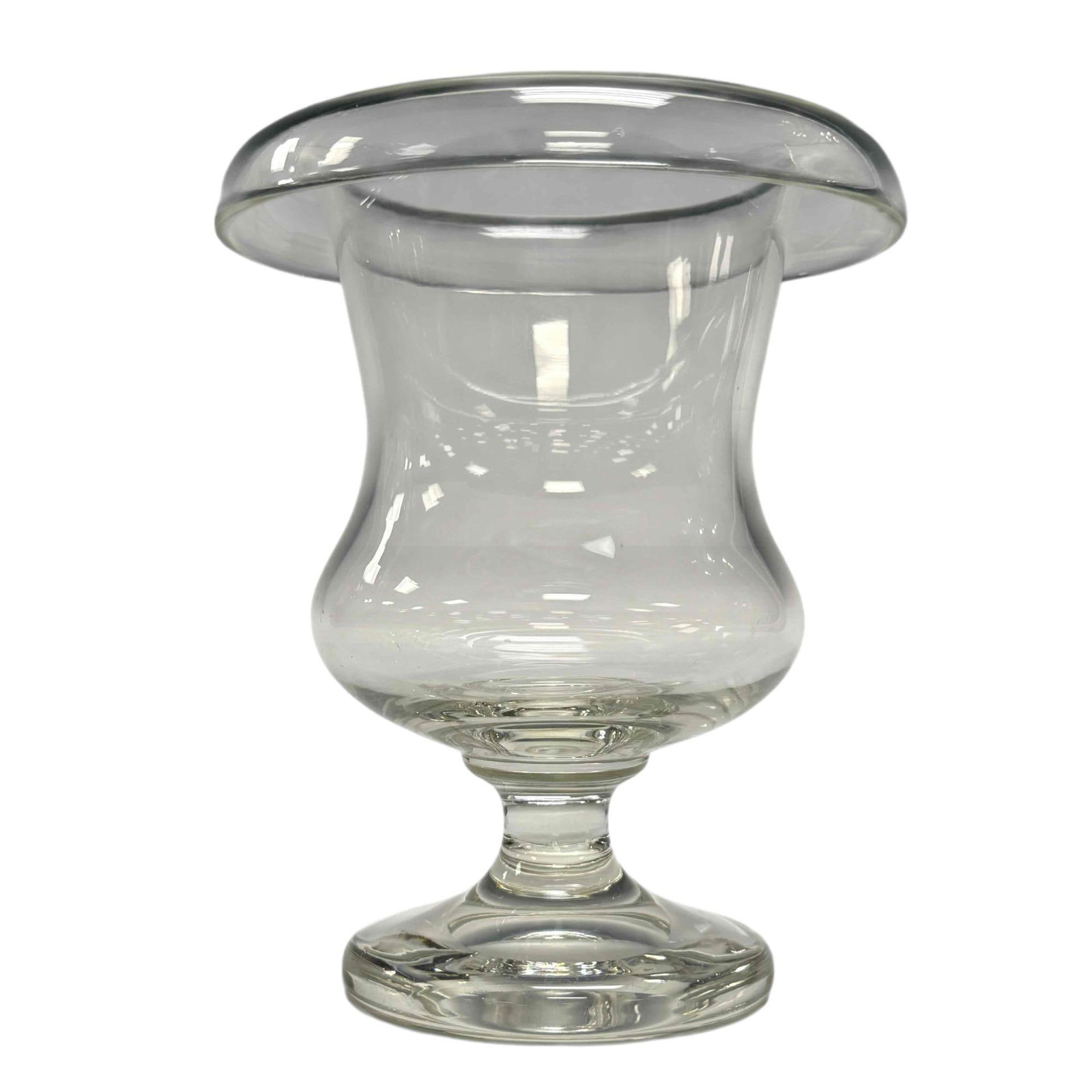 Hand Blown Urn Pedestal Vase After Steuben (1 of 13)