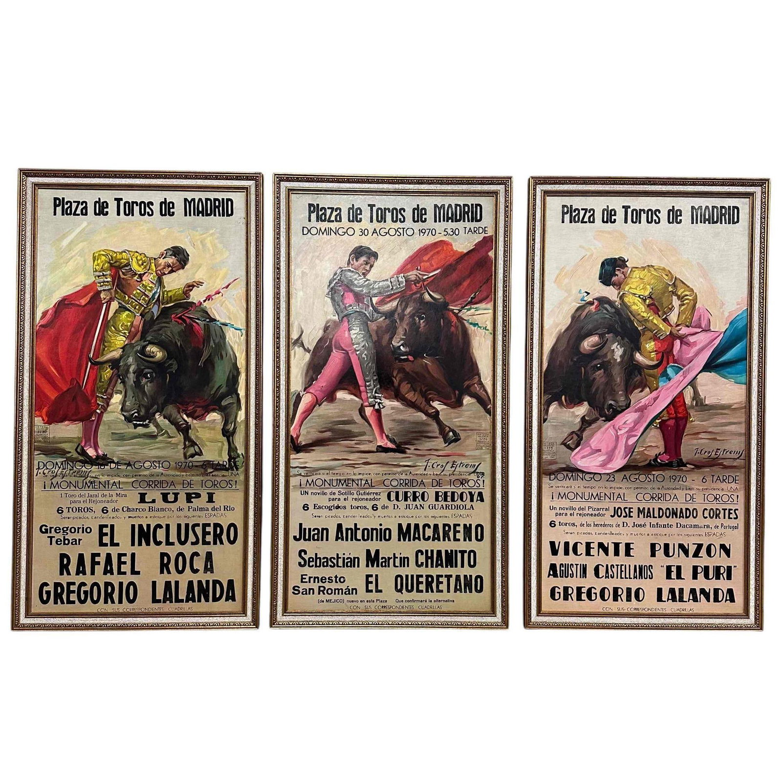 Set of Three Plaza de Toros de Madrid by Cros Estrems (1 of 18)