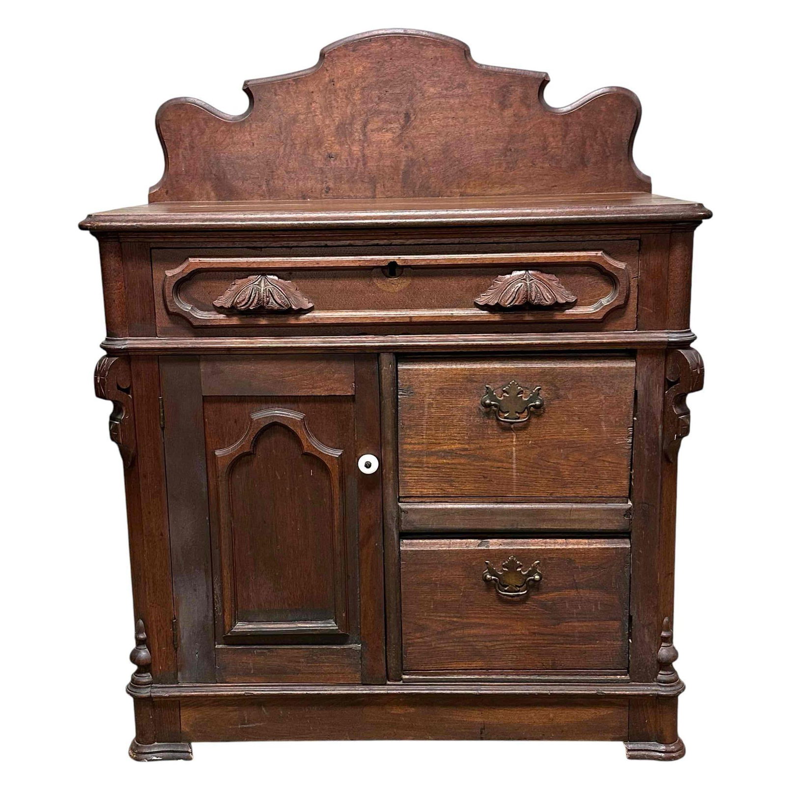 19th Century American Carved Walnut Washstand (1 of 9)