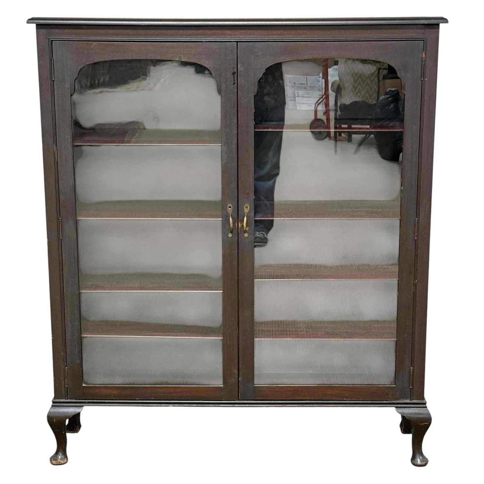 Antique Mahogany Two- Door Bookcase (1 of 17)