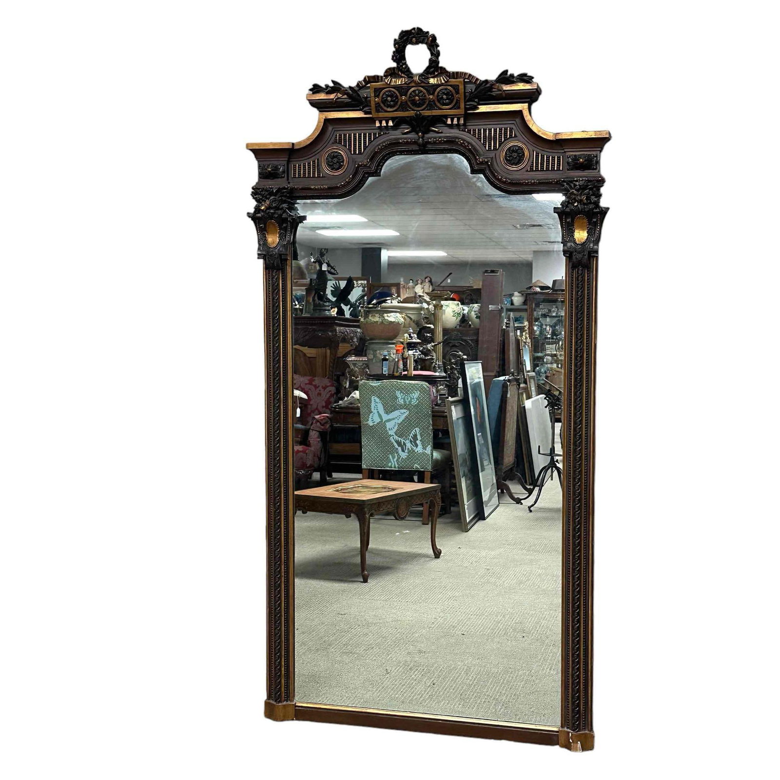 Intricately Carved 19th Century Mirror (1 of 18)