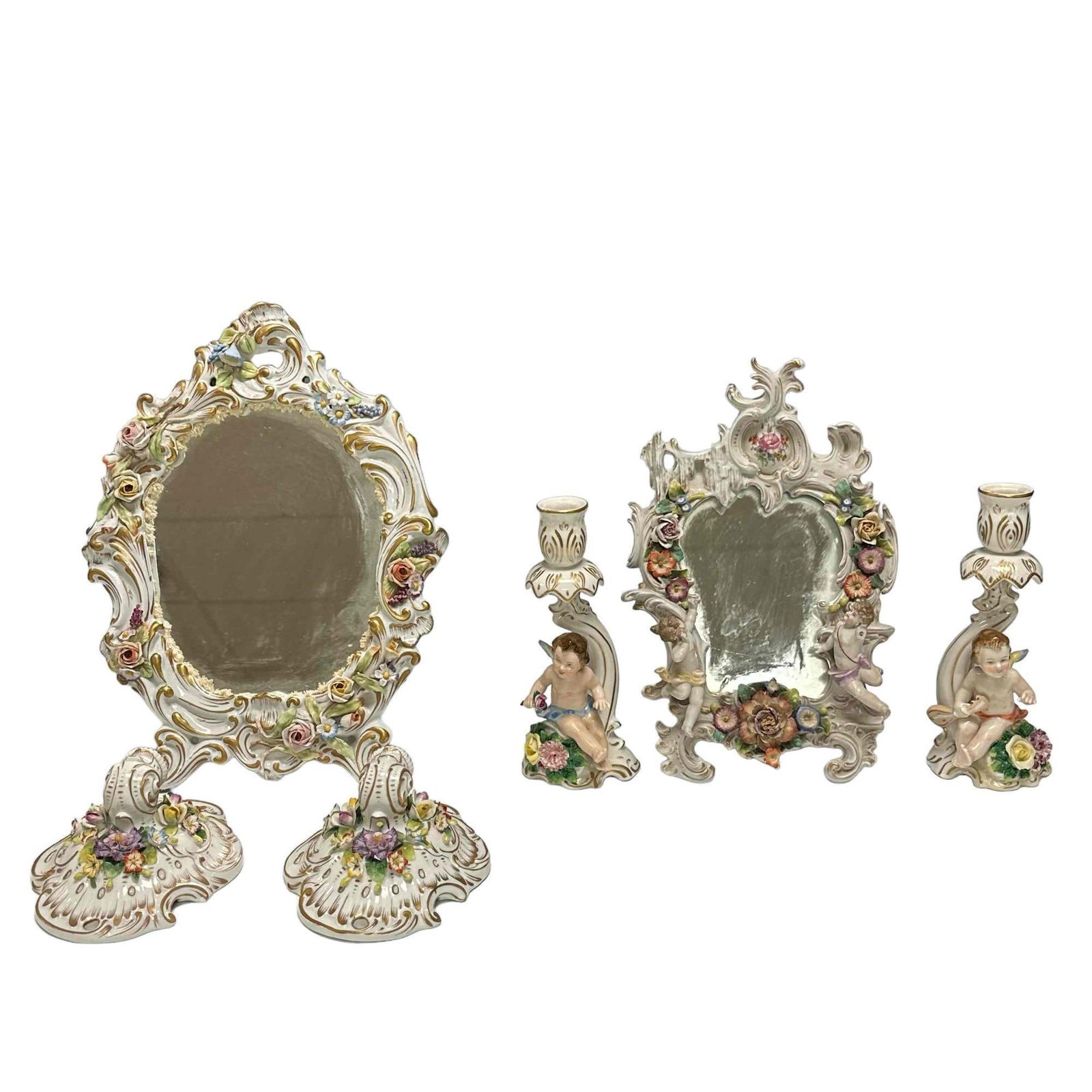 2 Cherub DRESDEN & Capodimonte Porcelain Sets (1 of 20)