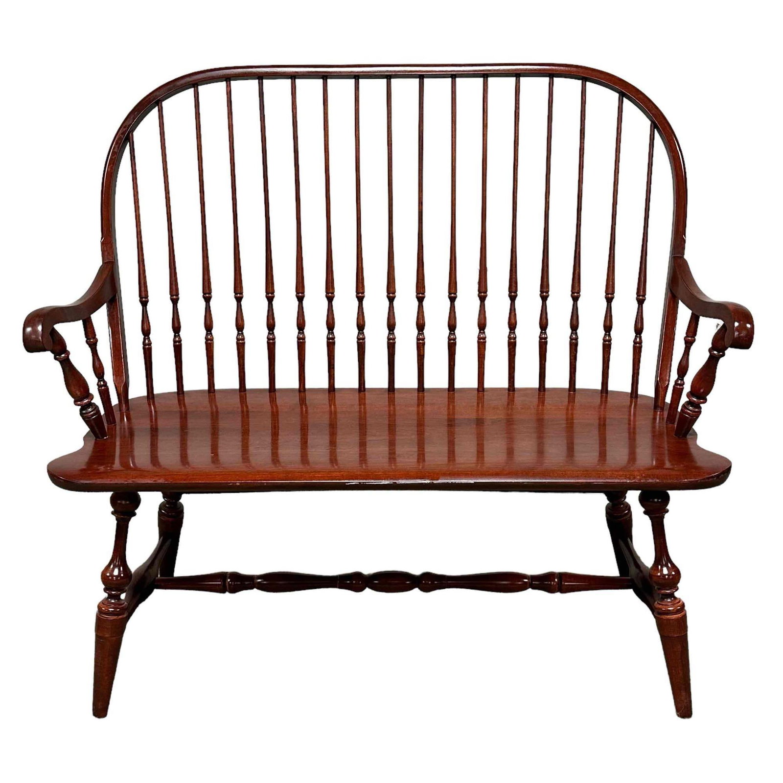 HITCHCOCK Cherry Windsor Settee Bench (1 of 20)