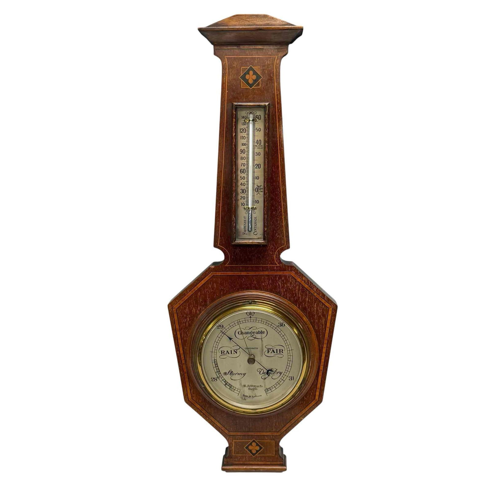 Early Inlaid Banjo B. Altman Barometer. (1 of 17)