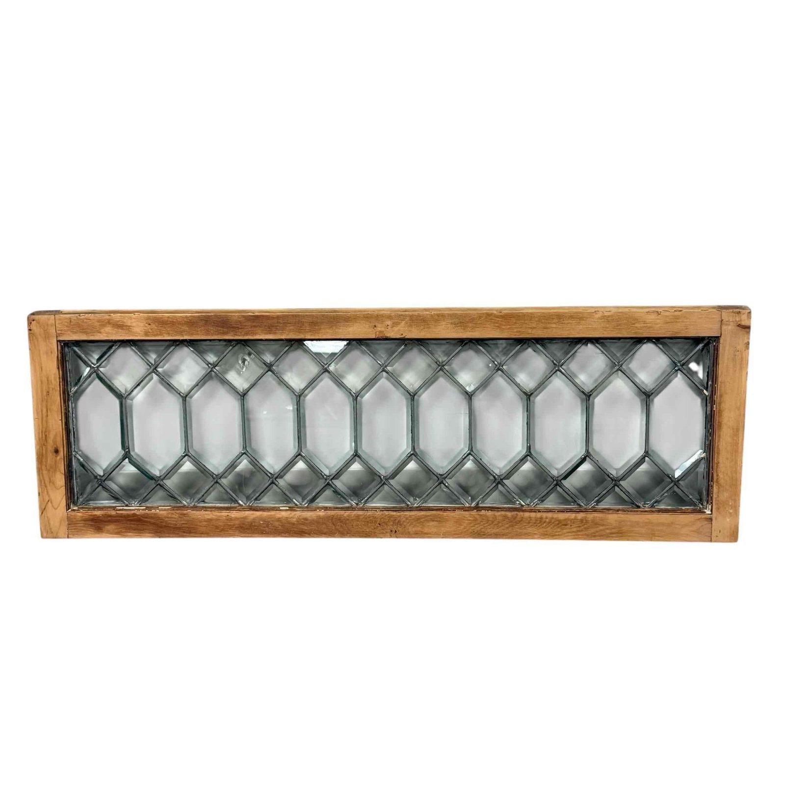 American Art Deco Leaded and Beveled Glass Panel (1 of 14)