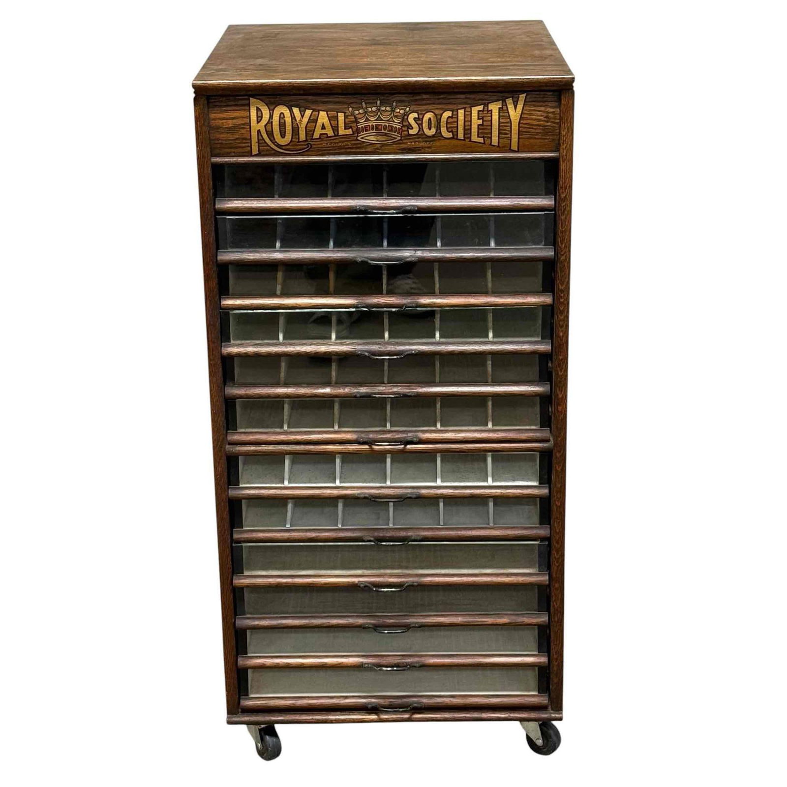 Antique Royal Society Drawer-ed Spool Cabinet (1 of 20)