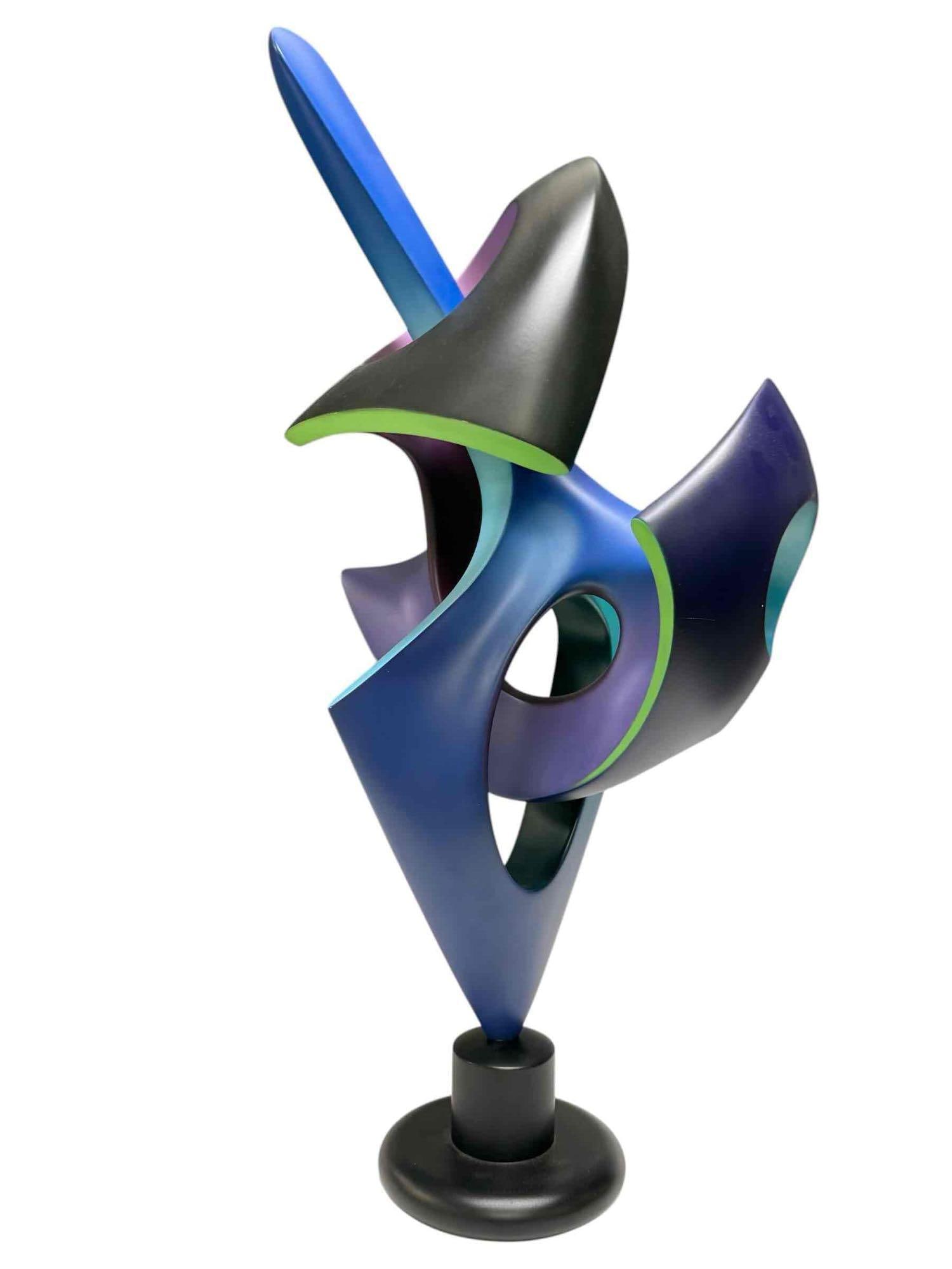 Robert Segal (Am., 1948 - 2020) Large Bright Colored Abstract Sculpture, Intertwined Form (1 of 20)