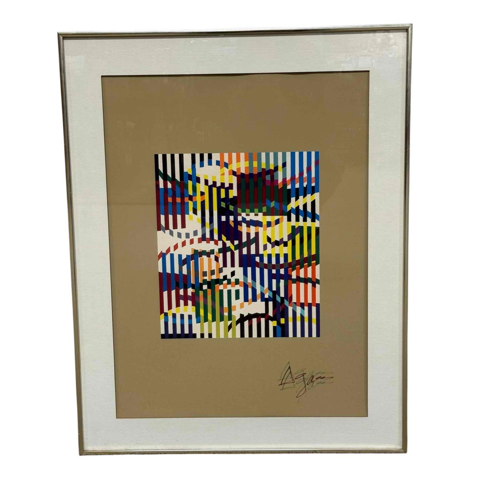 Yaacov Agam, (Israeli, b. 1928-) "26 Colour" Rhythm Signed Serigraph (1 of 16)