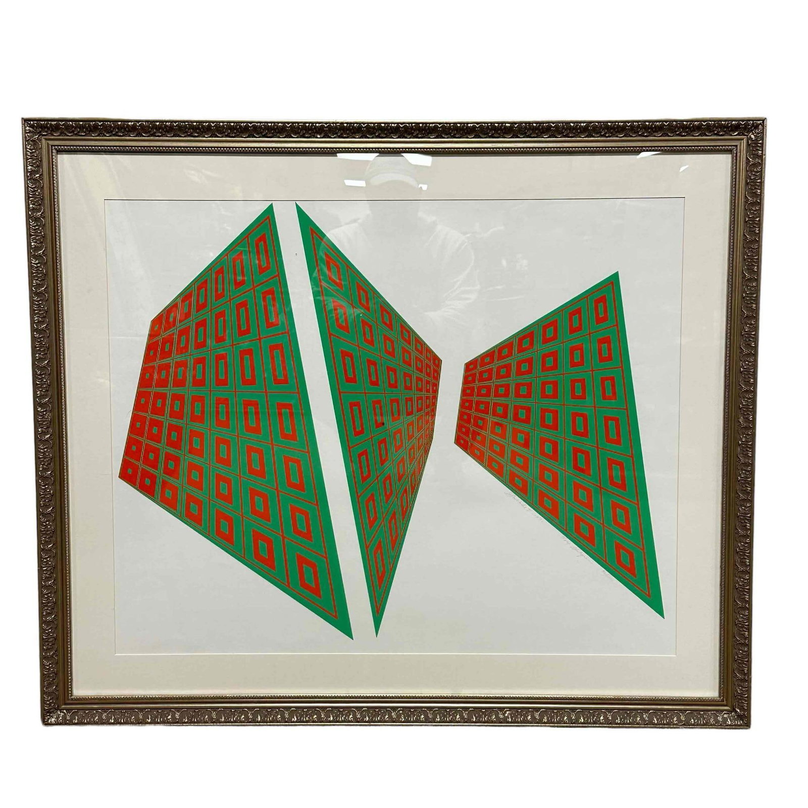 Roy Ahlgren Facade 1 Signed Abstract Screen Print (1 of 14)