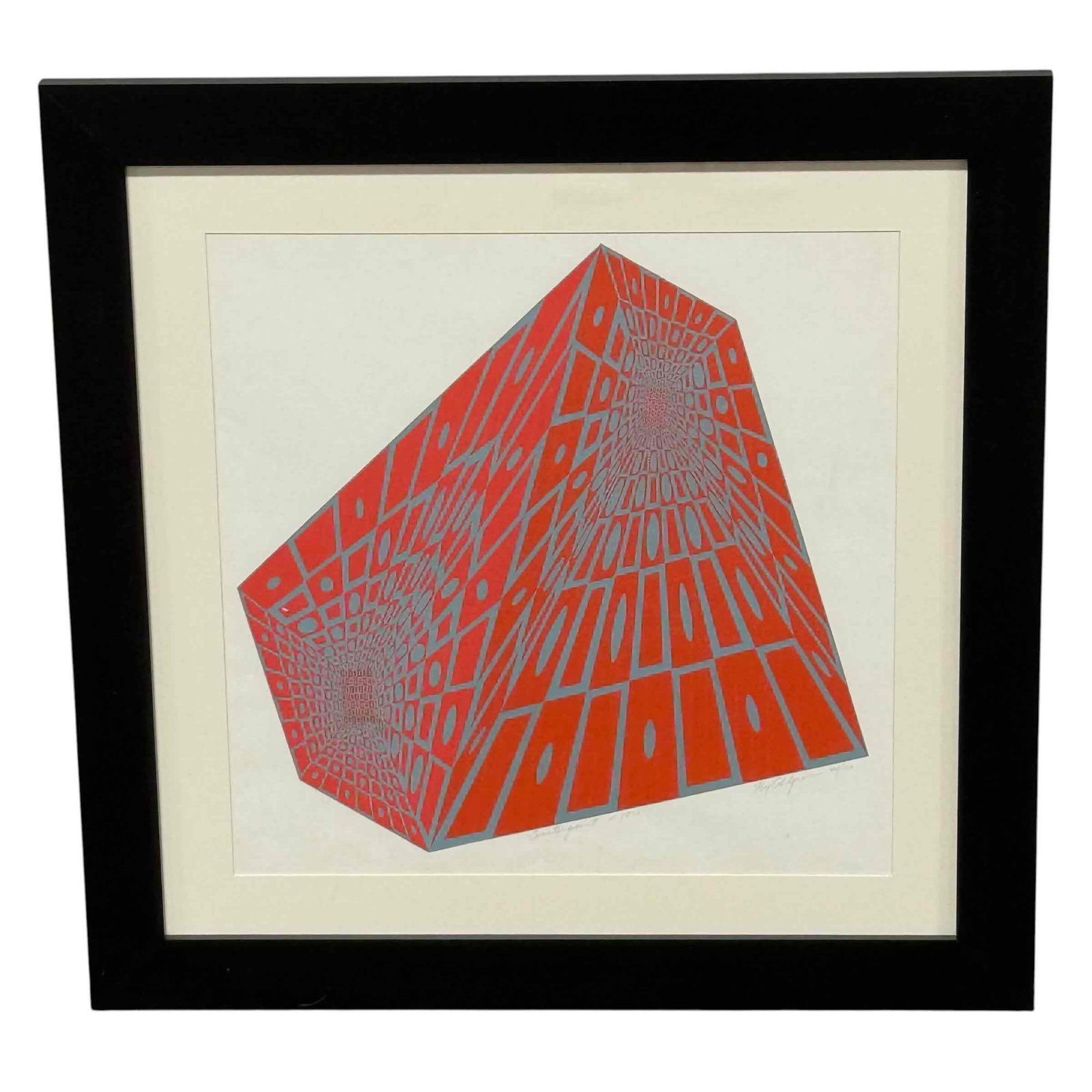 Roy Ahlgren (1927-2011) Optical Art "Counterpoint" Screen Print Signed Numbered (1 of 13)