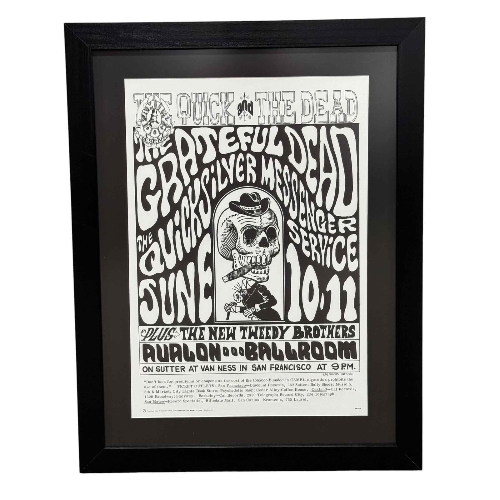 1966 "The Quick and the Dead" GRATEFUL DEAD Concert Poster (1 of 13)