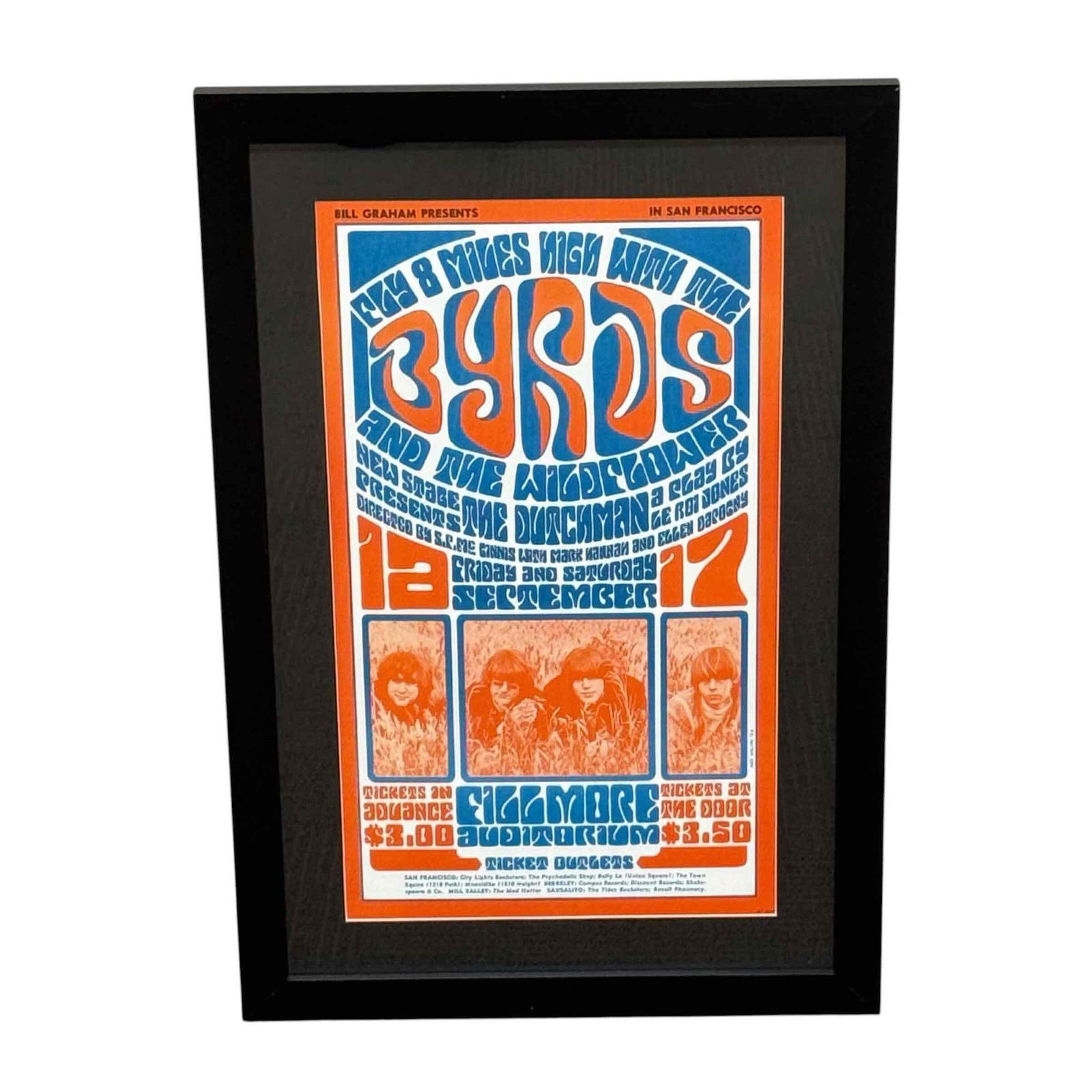 Bill Graham 1966 BYRDS and THE WILDFLOWER Rock Concert Poster (1 of 20)