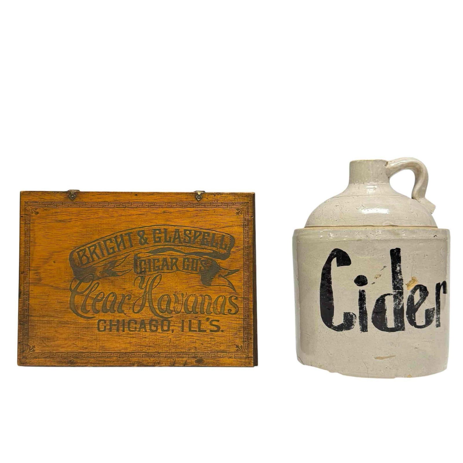 Stoneware Cider Jug Little Havana's Cigar Box (1 of 16)