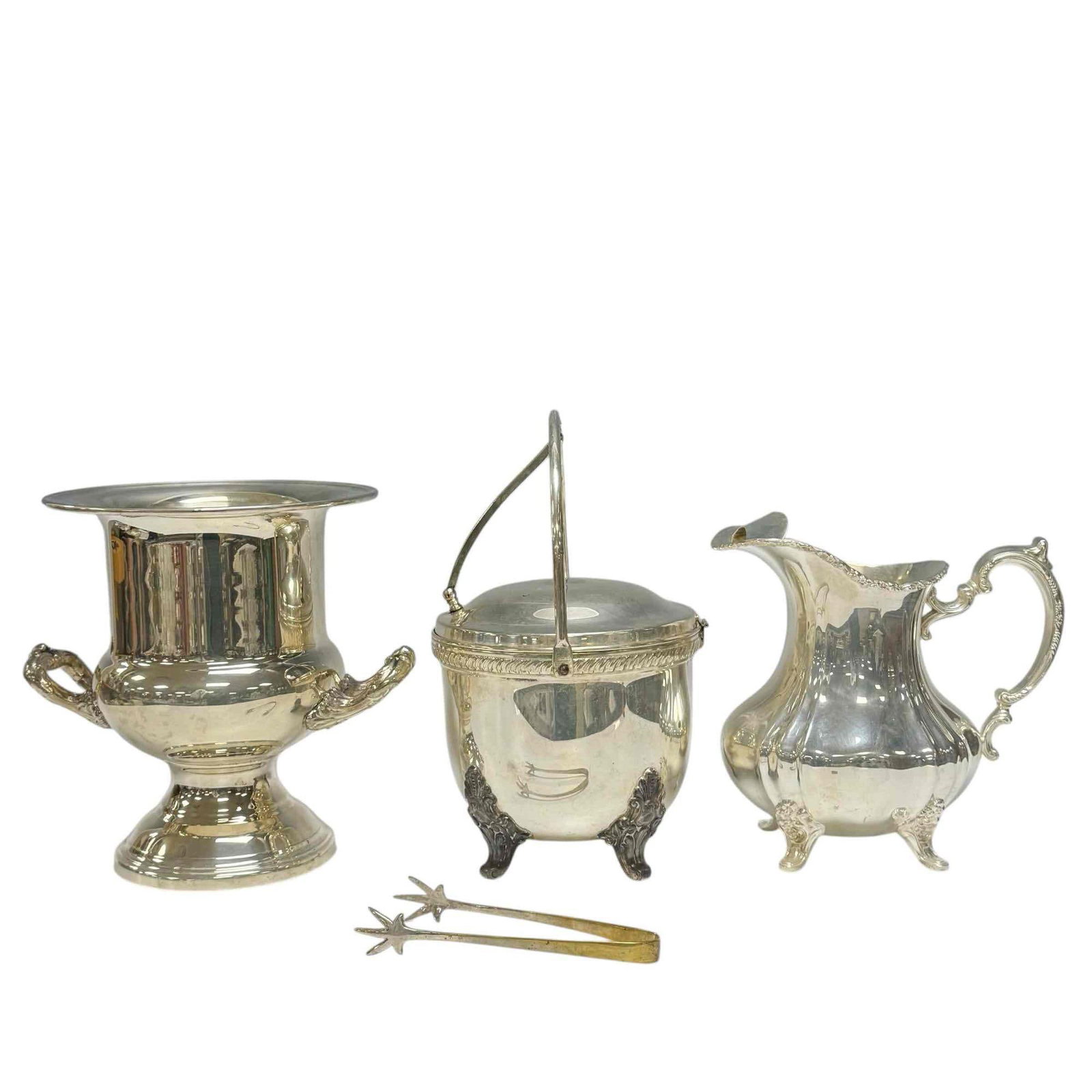 Gorham with Poole Silver Plated Ice Buckets and Pitcher (1 of 18)