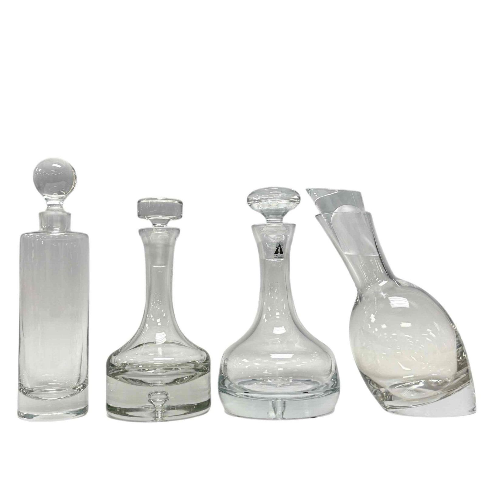 Contemporary Modernist Decanters with Stoppers Grouping (4) (1 of 16)